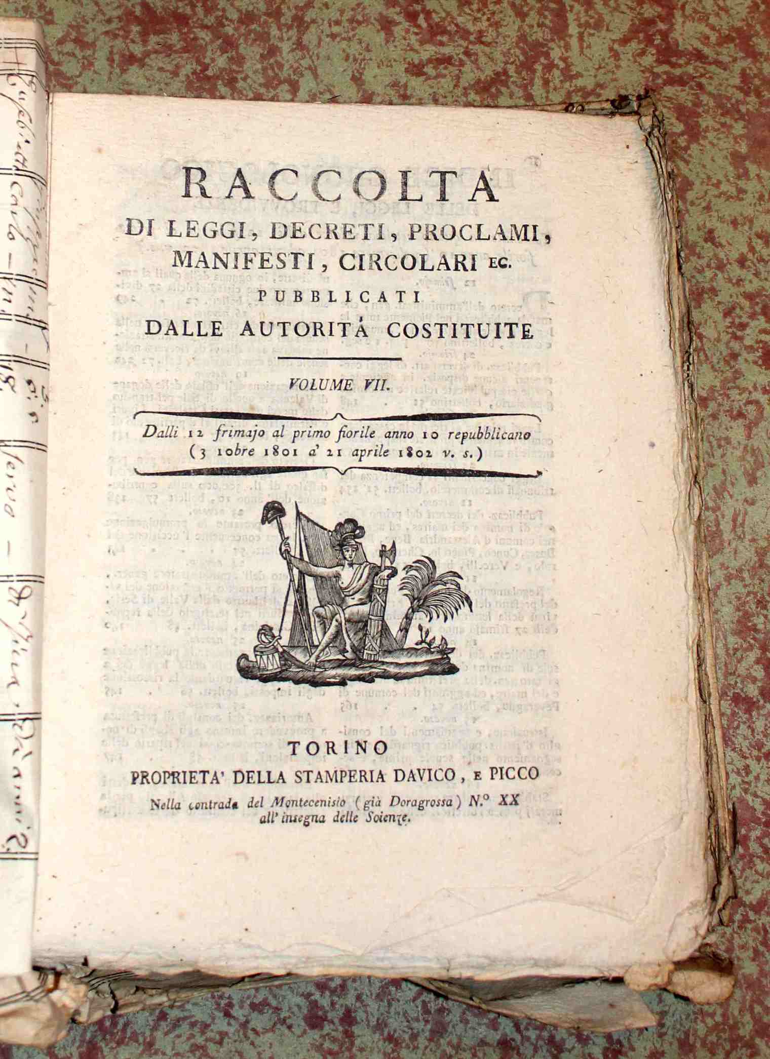 Raccolta di leggi, decreti, proclami, manifesti ec. Pubblicati dalle autorità …