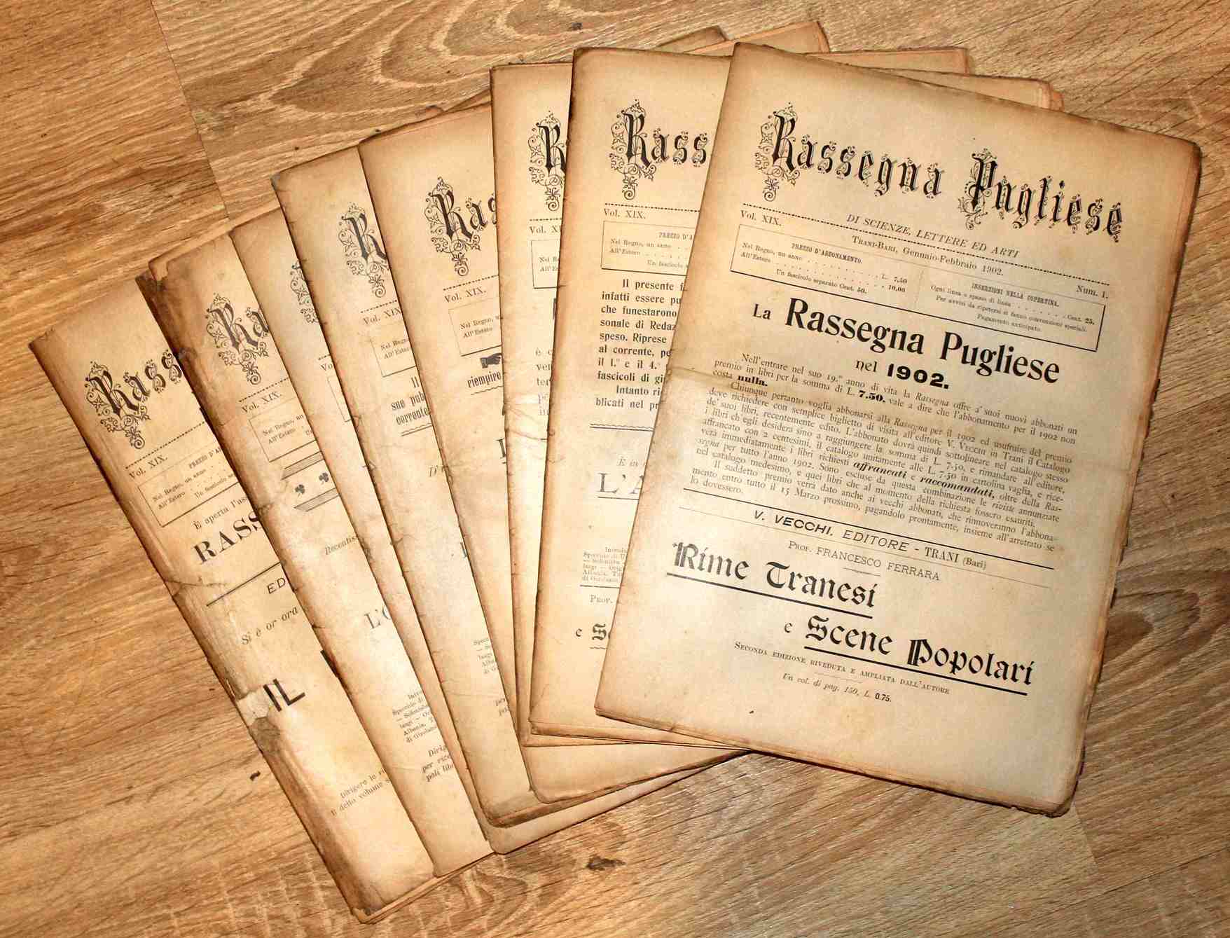 Rassegna Pugliese di Scienze Lettere ed Arti. Volume XIX, 1902. …