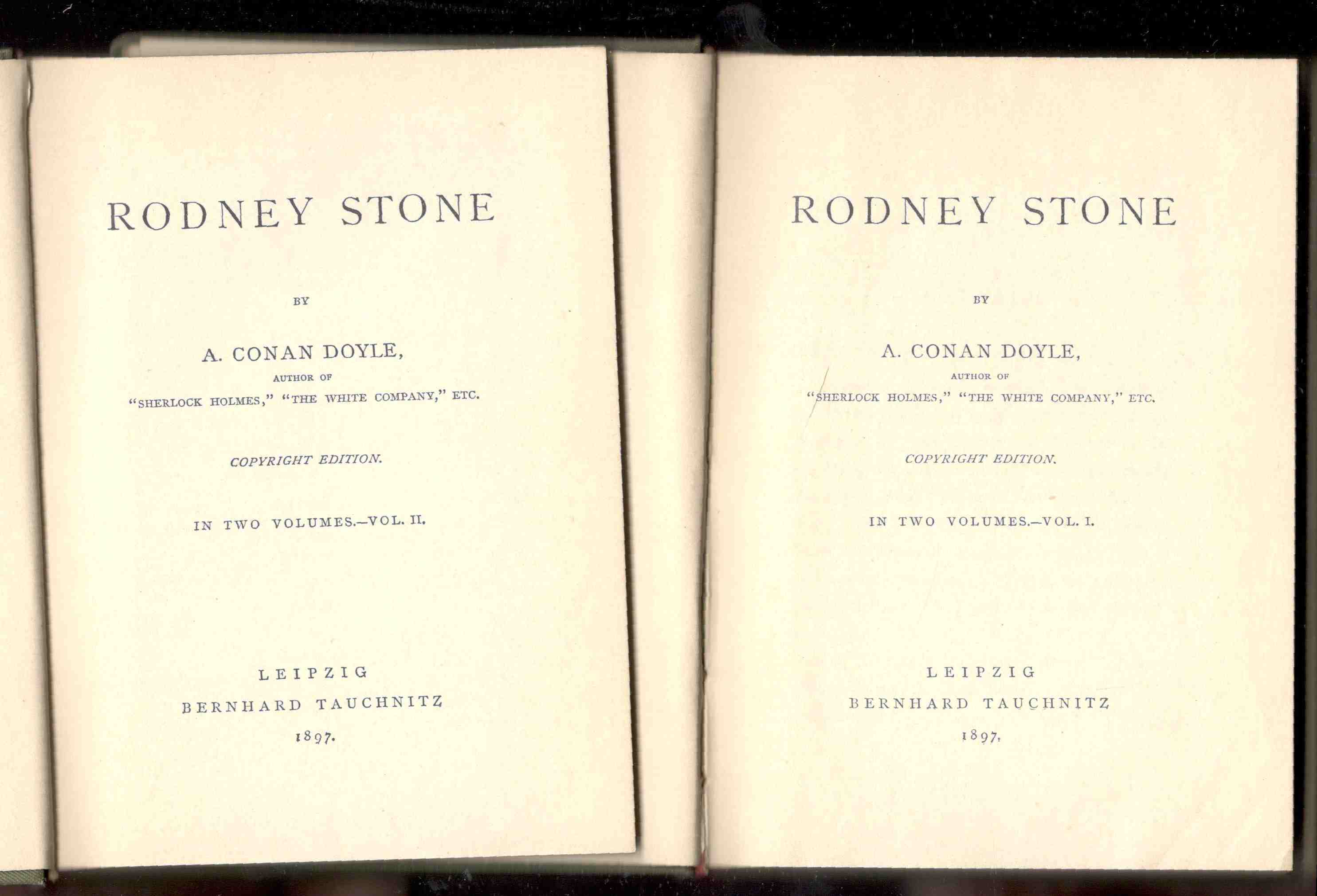 Rodney Stone. In two volumes