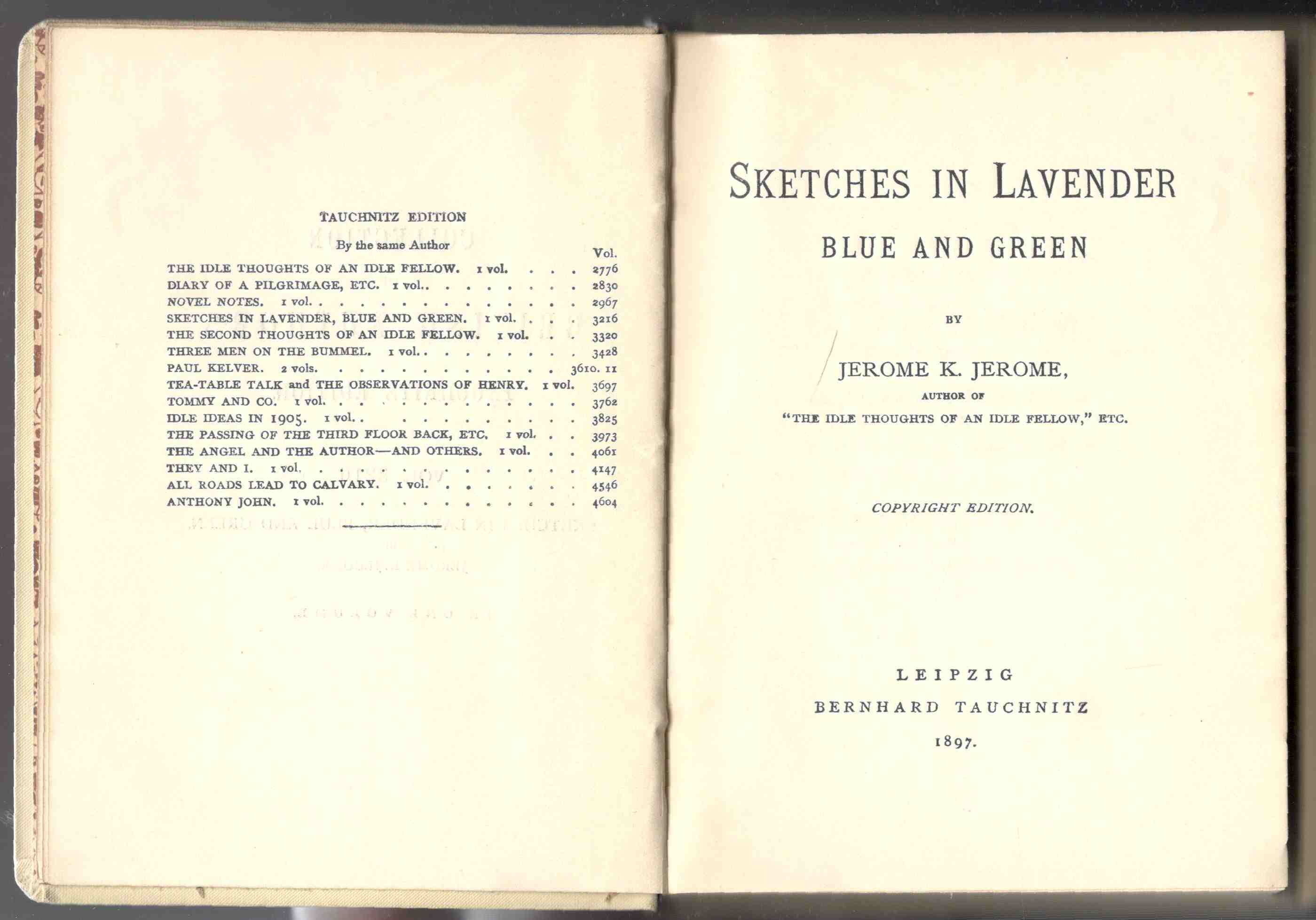 Sketches in Lavender, Blue and Green