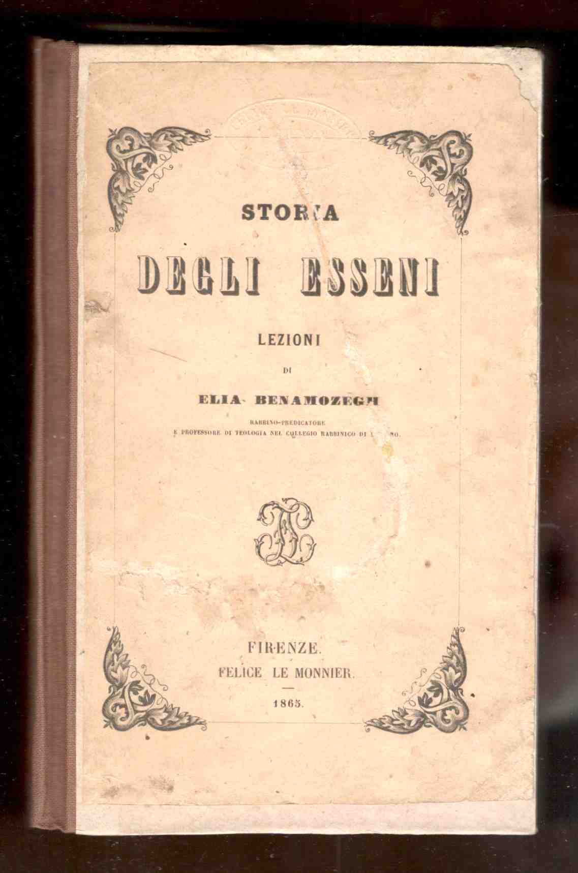 Storia degli Esseni. Lezioni