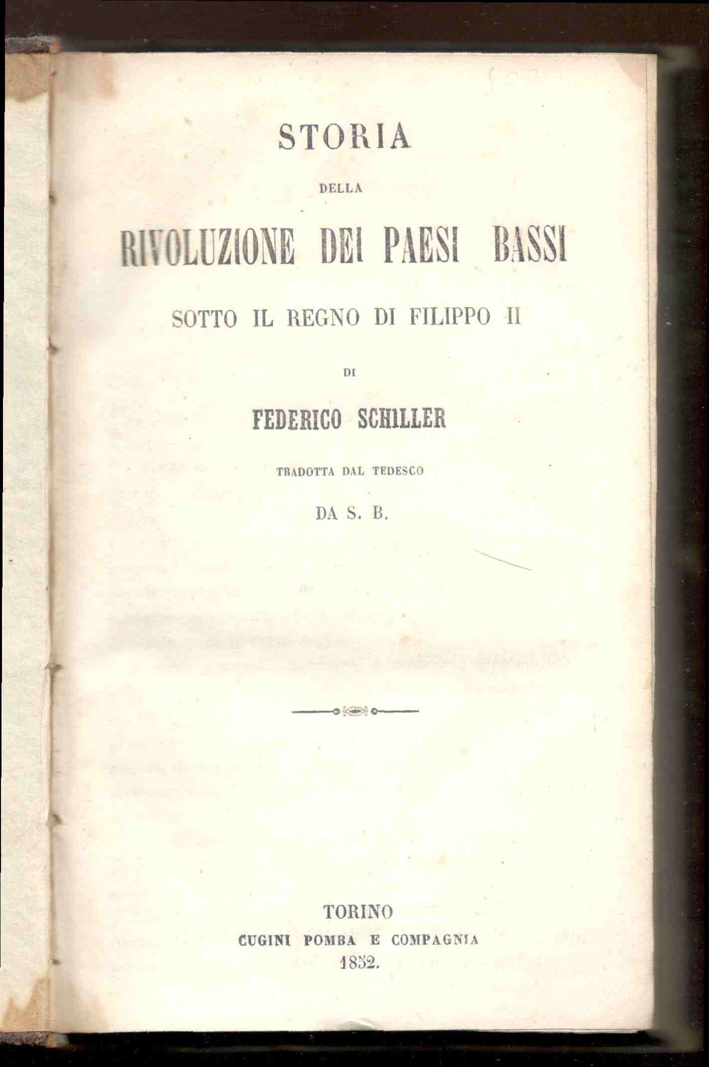 Storia della Rivoluzione dei Paesi Bassi sotto il regno di …