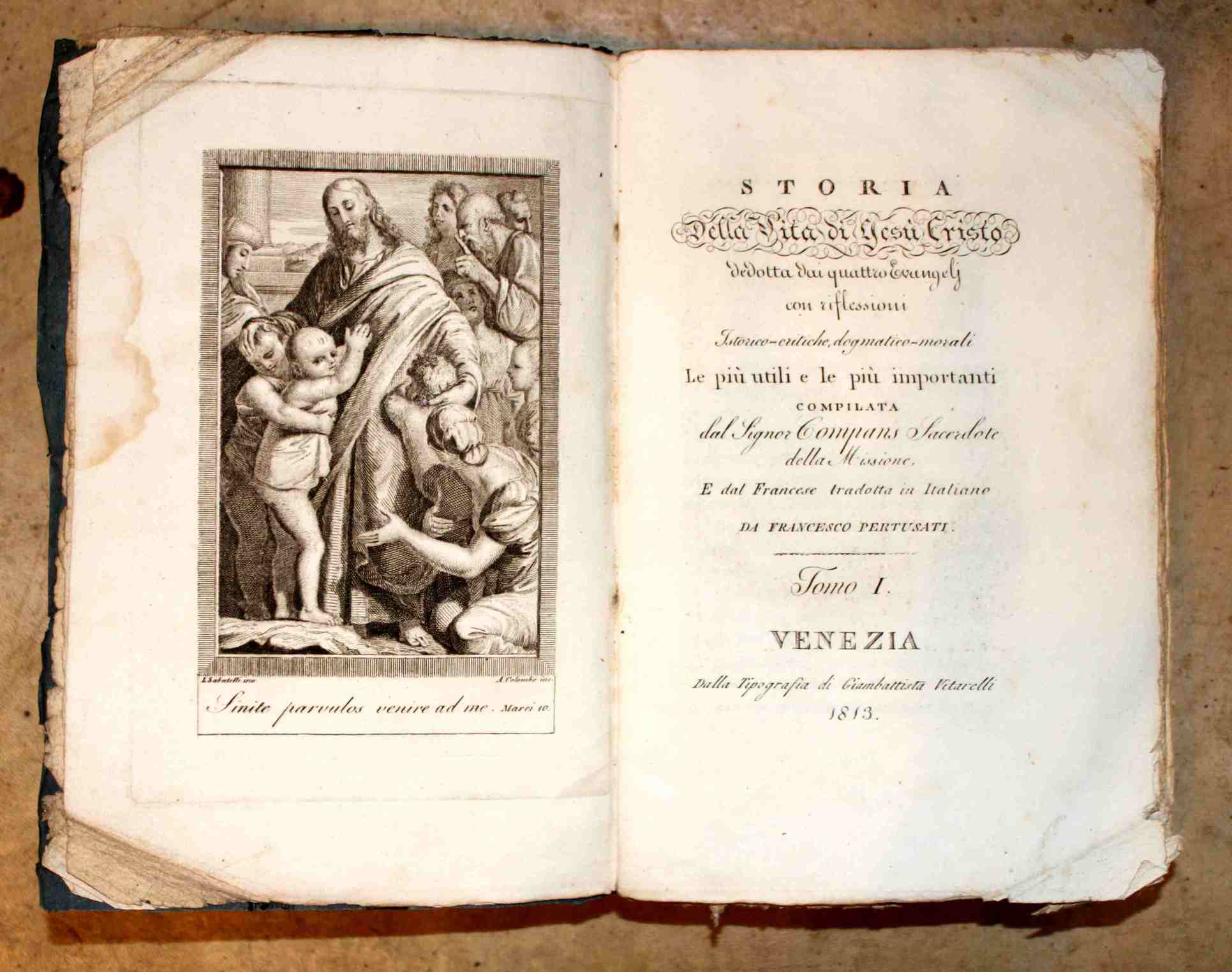 Storia della vita di Gesù Cristo dedotta dai quattro Evangelj. …