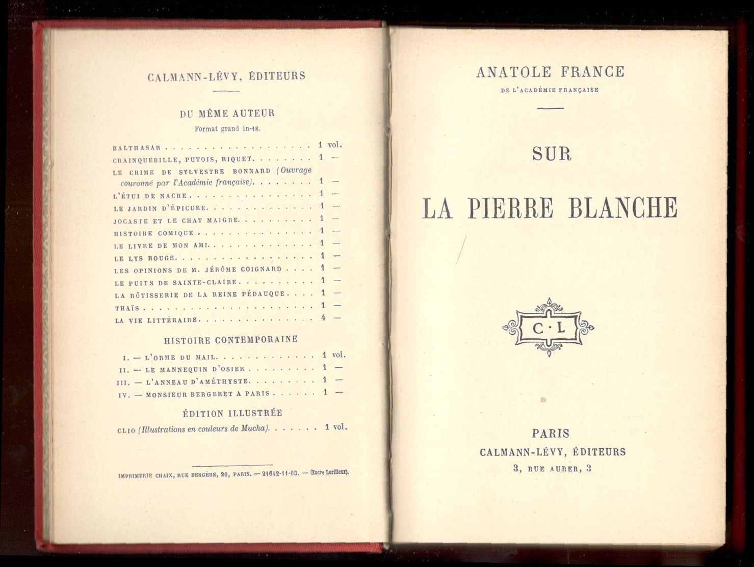 Sur la pierre blanche