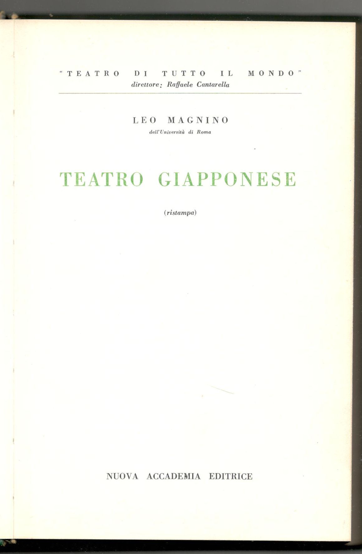 Teatro giapponese (ristampa)