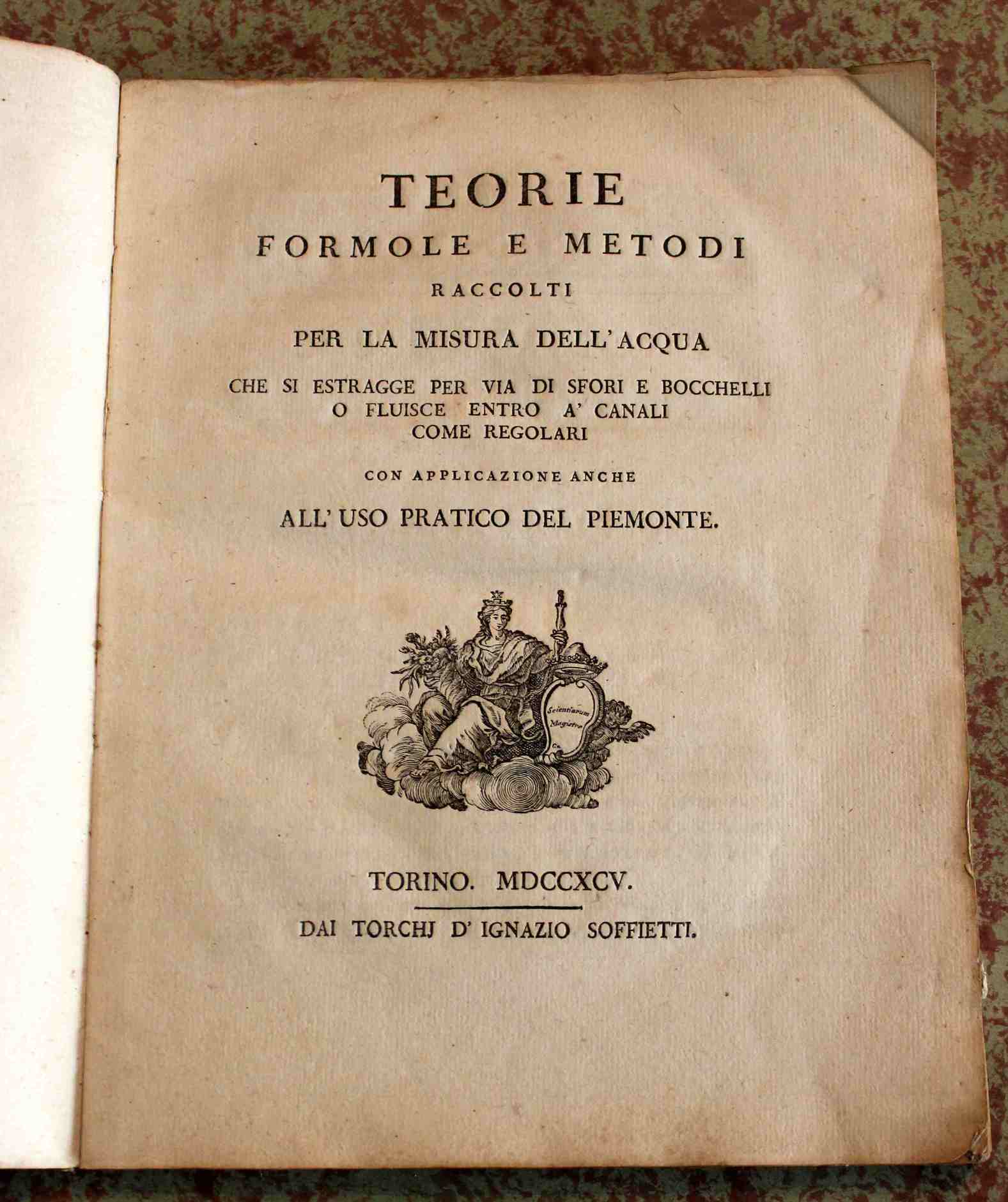 Teorie formole e metodi raccolti per la misura dell'acqua che …