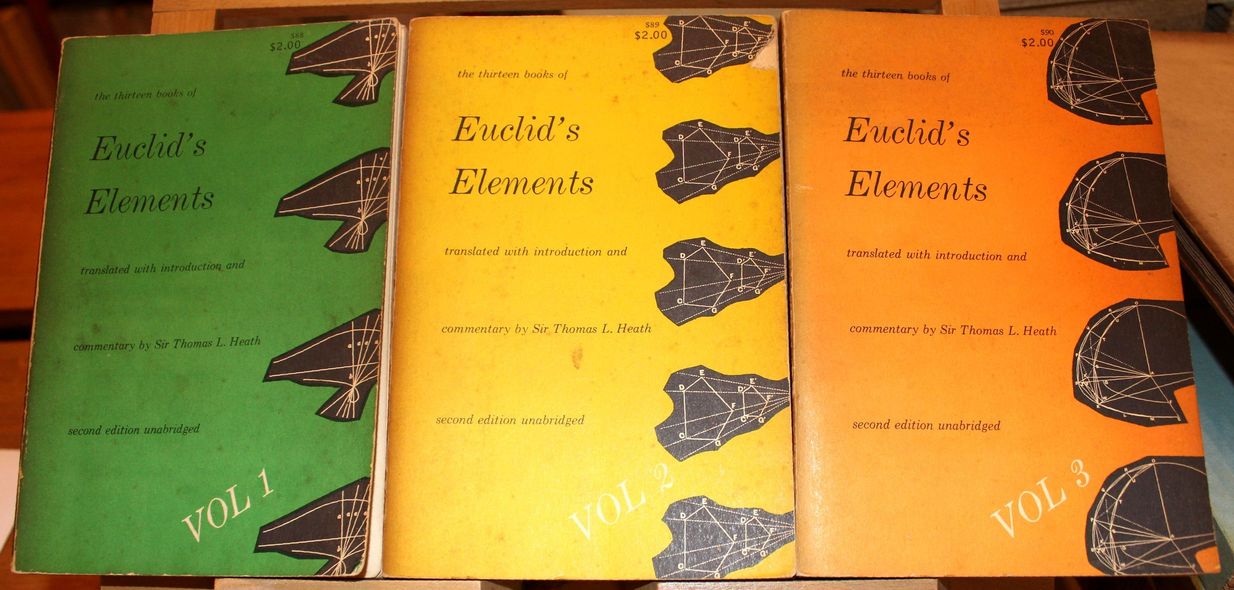 The thirteen books of Euclid's elements. (Tre volumi)