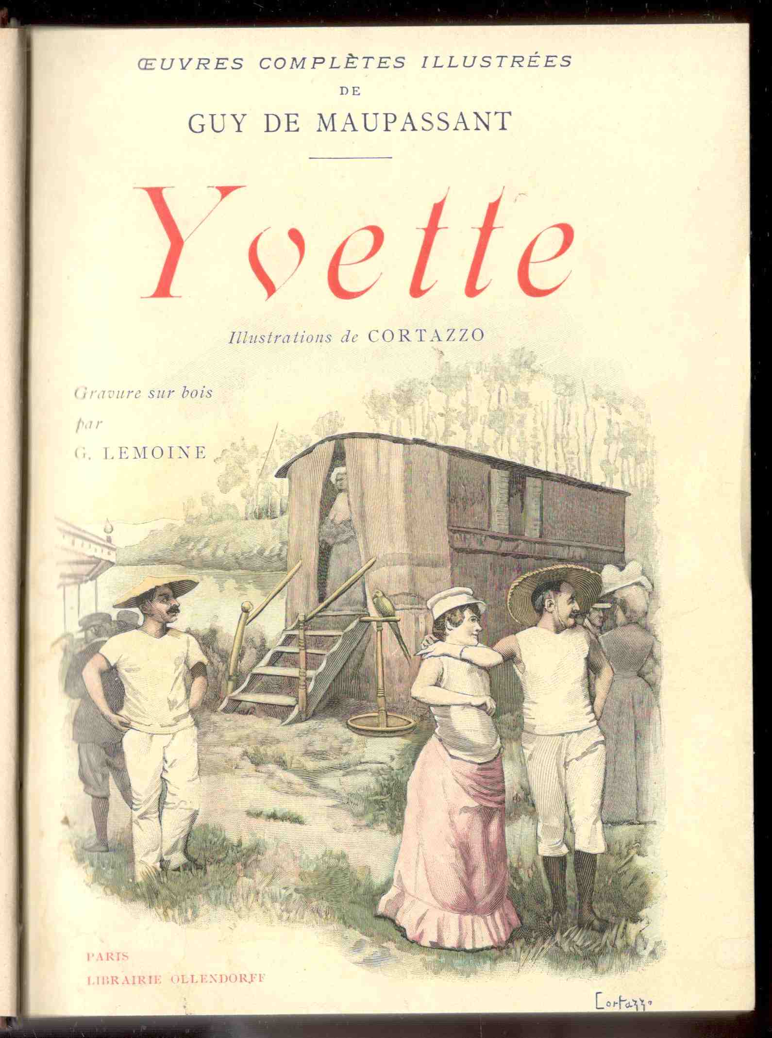 Yvette. Illustrations de Cortazzo. Gravure sur bois de G. Lemoine