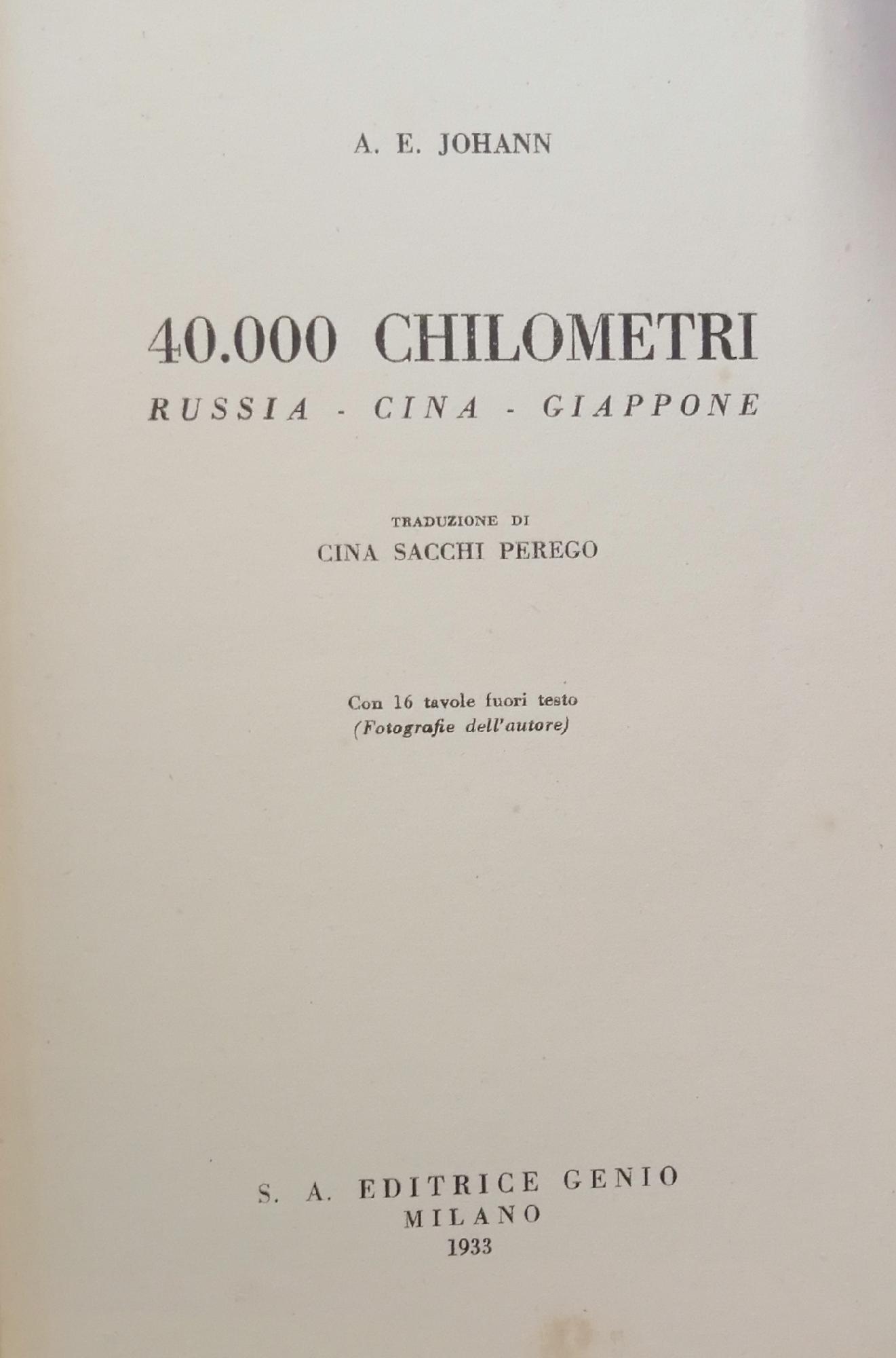 40.000 CHILOMETRI RUSSIA - CINA - GIAPPONE