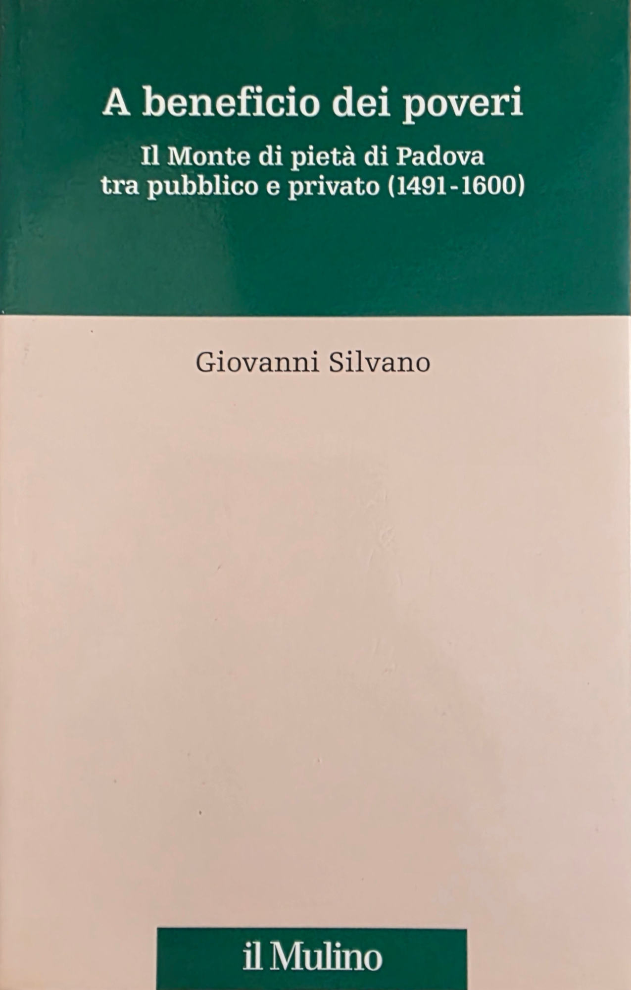 A BENEFICIO DEI POVERI. IL MONTE DI PIETÀ TRA PUBBLICO …