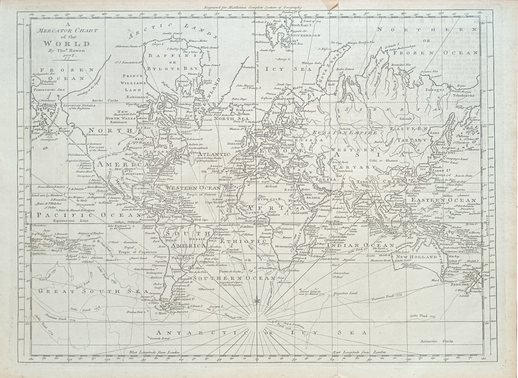 A MERCATOR CHART OF THE WORLD