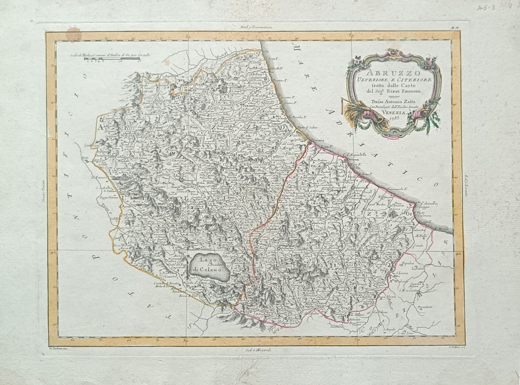 ABRUZZO ULTERIORE, E CILTERIORE TRATTA DELLE CARTE DEL SIG. RIZZI …