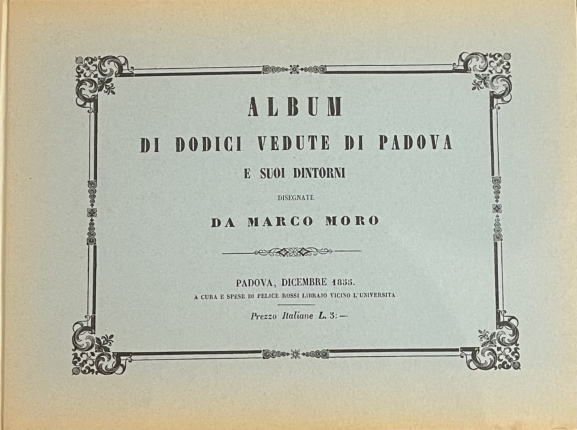 ALBUM DI DODICI VEDUTE DI PADOVA E SUOI DINTORNI