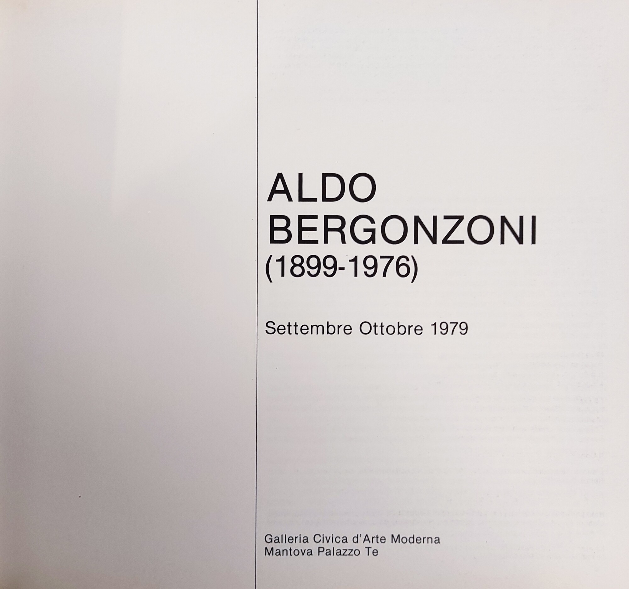 ALDO BERGONZONI (1899 - 1976)