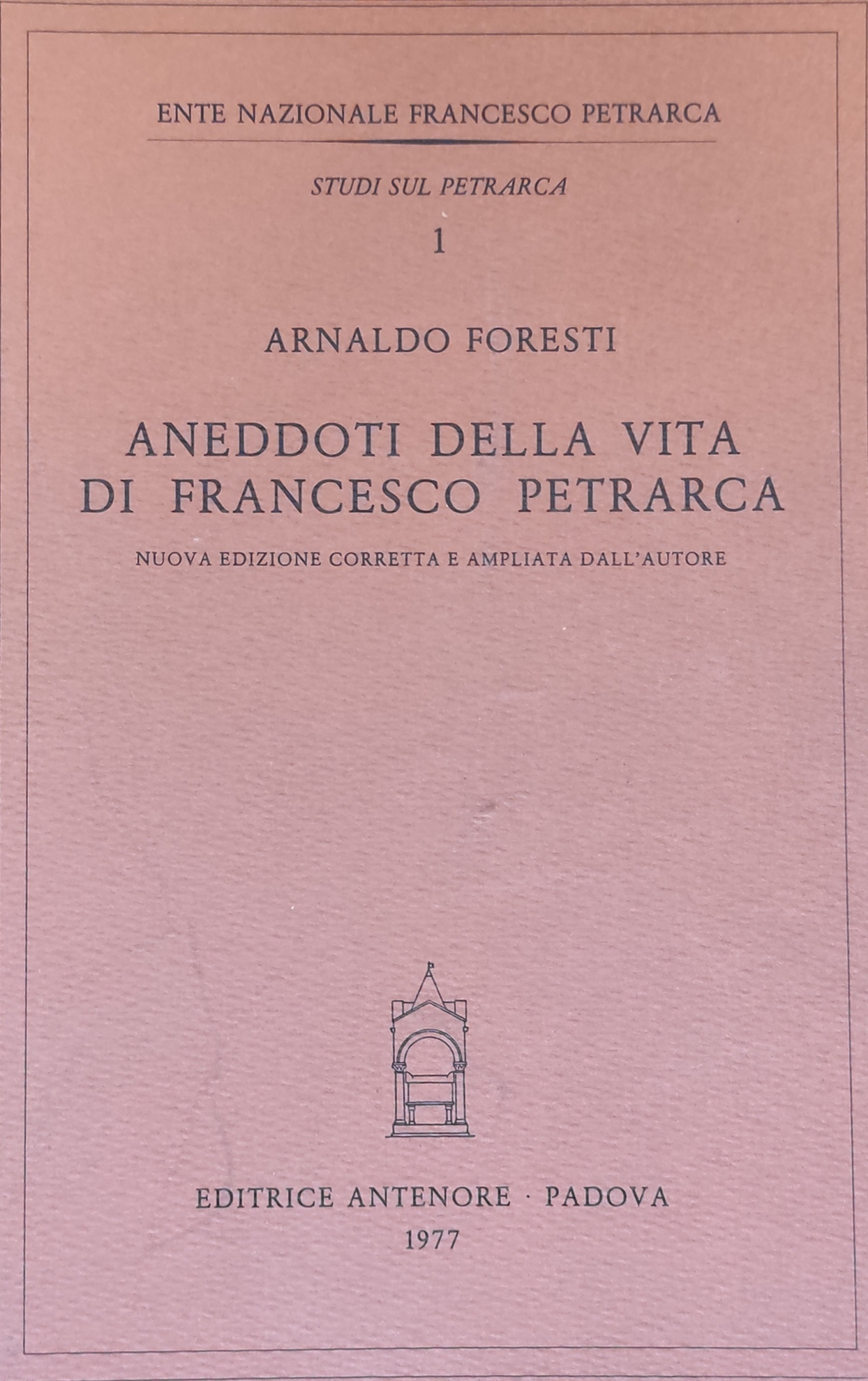 ANEDDOTI DELLA VITA DI FRANCESCO PETRARCA