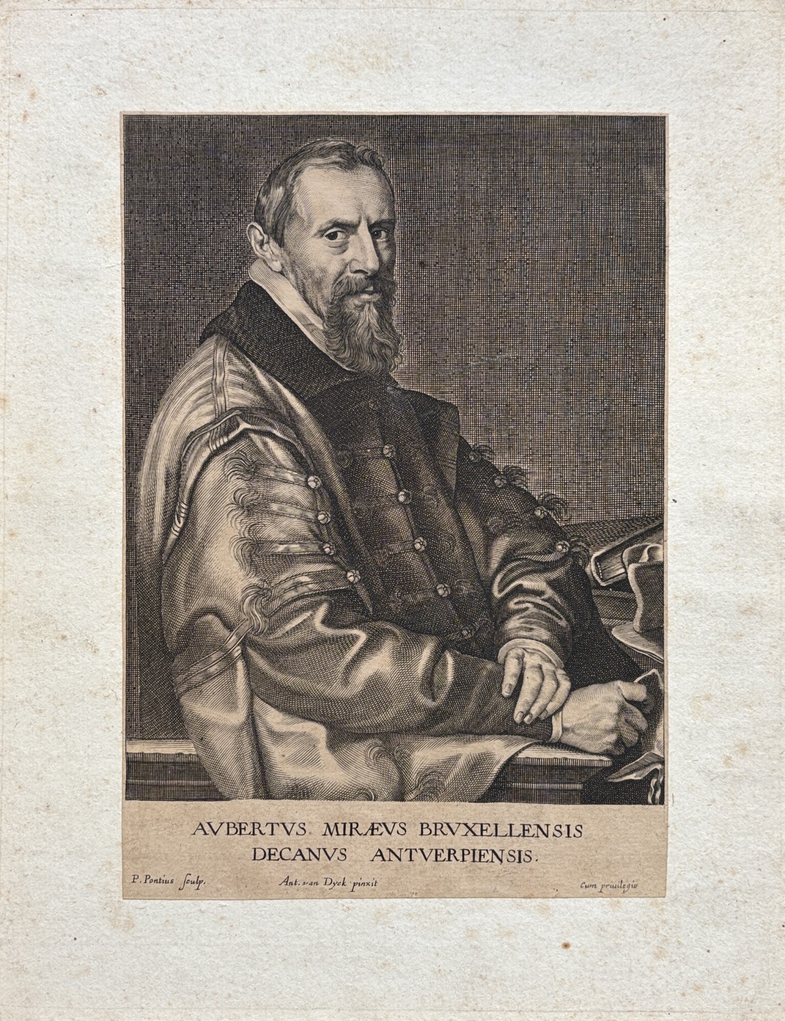AUBERTUS MIRAEUS BRUXELLENSIS, DECANUS ANTUERPIENSIS