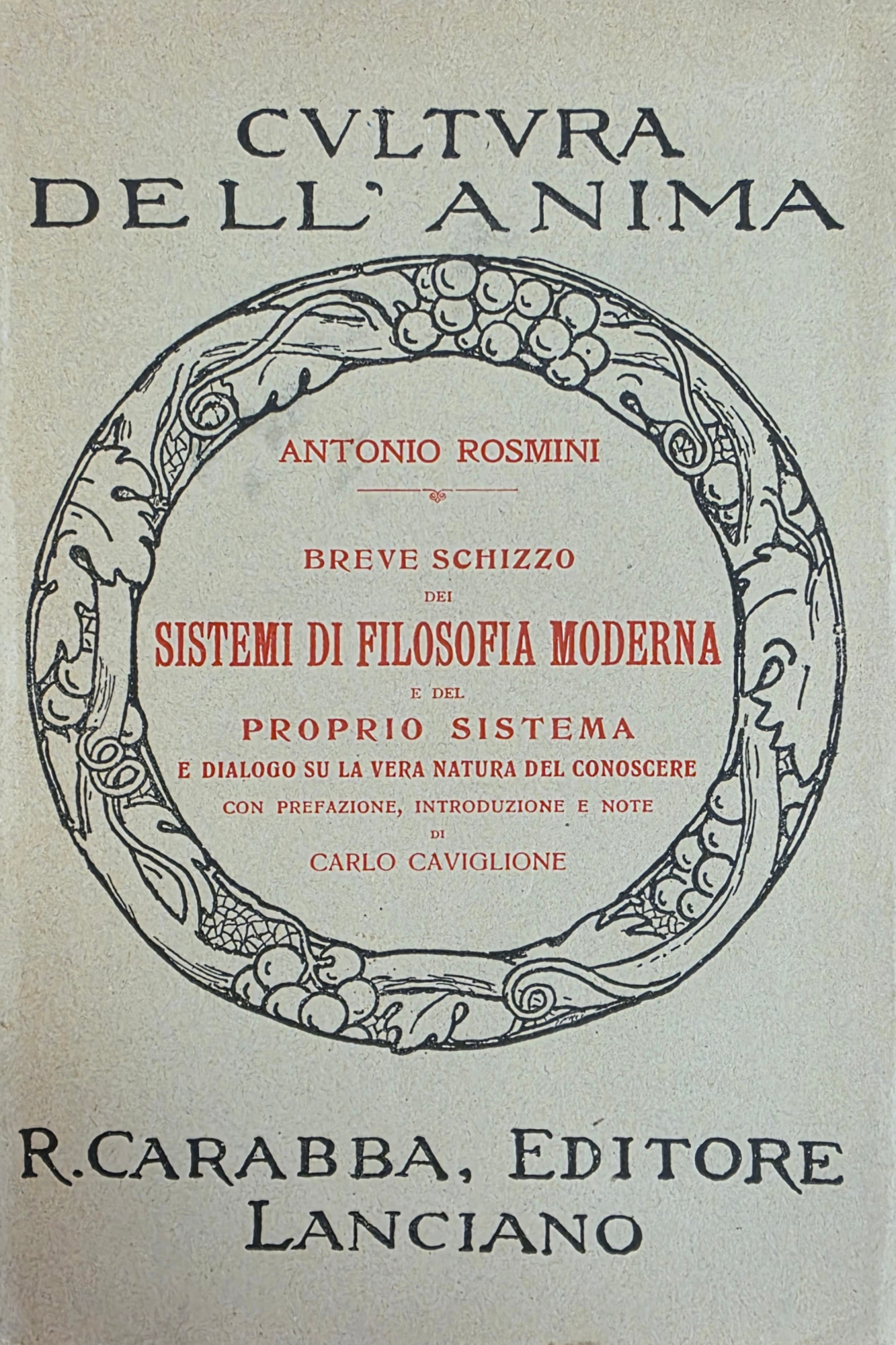 BREVE SCHIZZO DEI SISTEMI DI FILOSOFIA MODERNA E DEL PROPRIO …