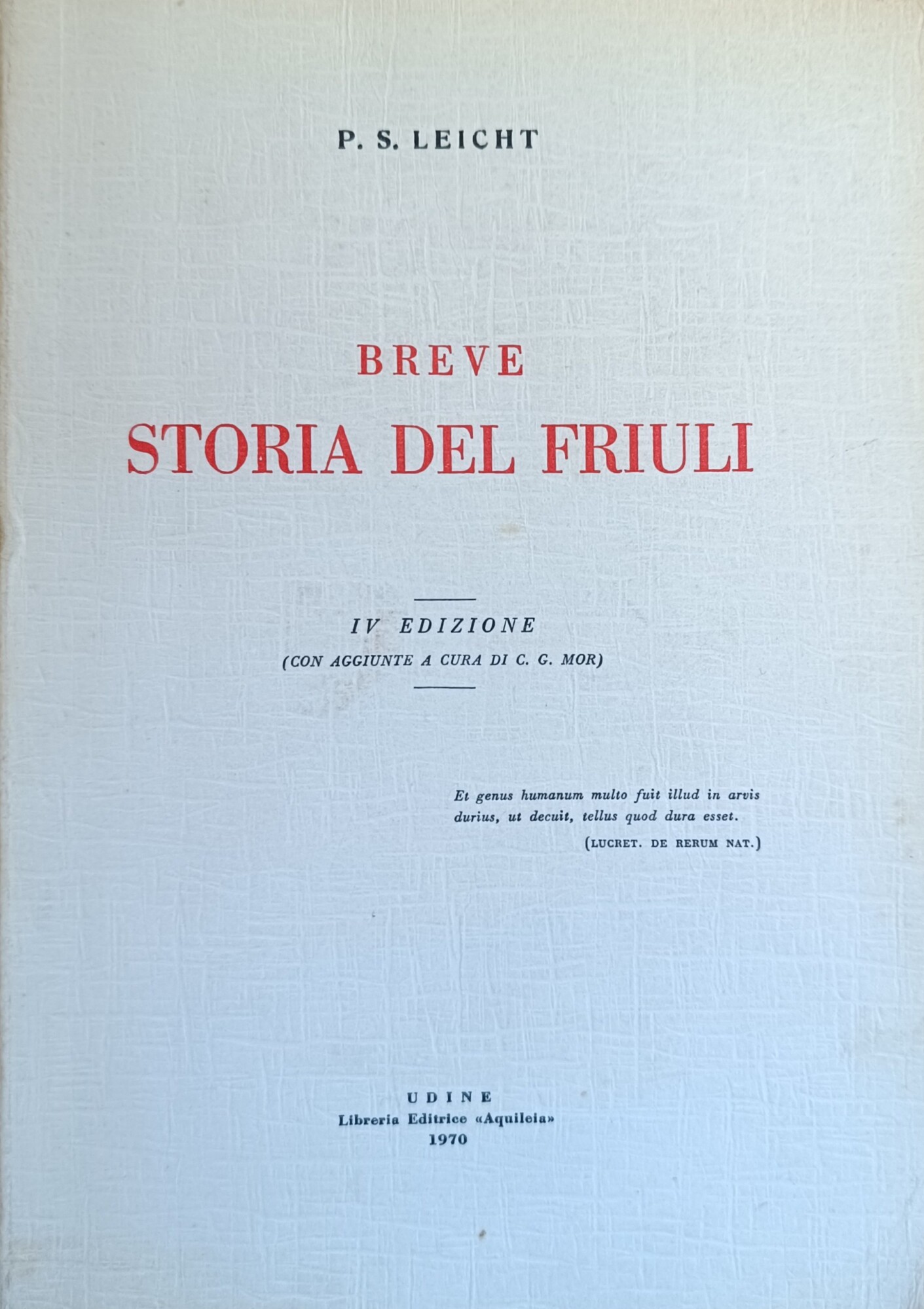 BREVE STORIA DEL FRIULI