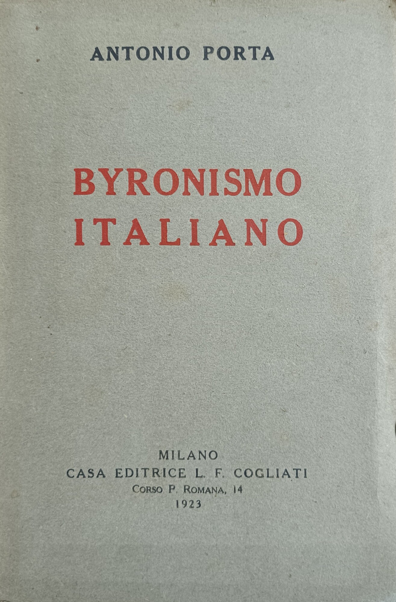 BYRONISMO ITALIANO