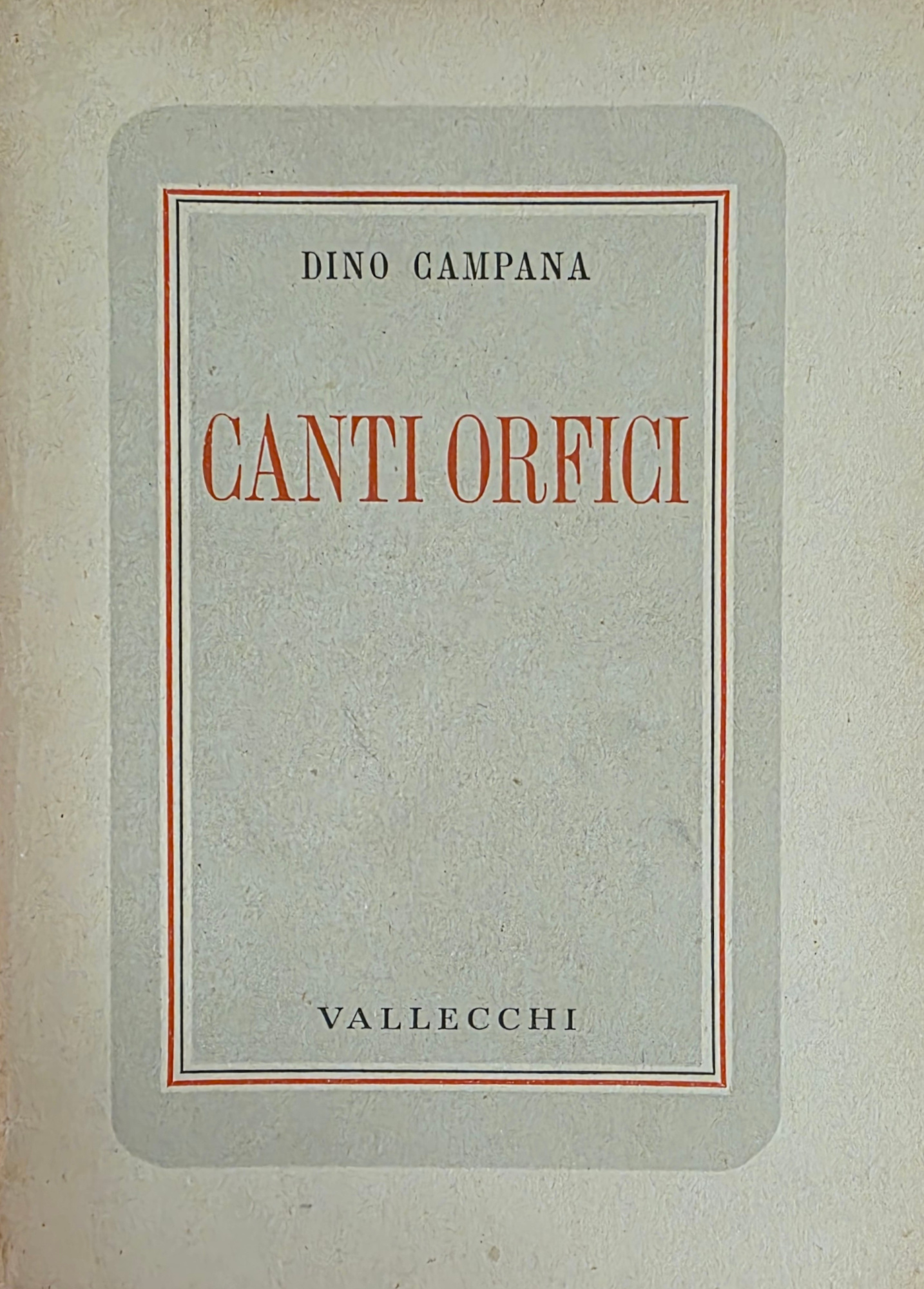 CANTI ORFICI