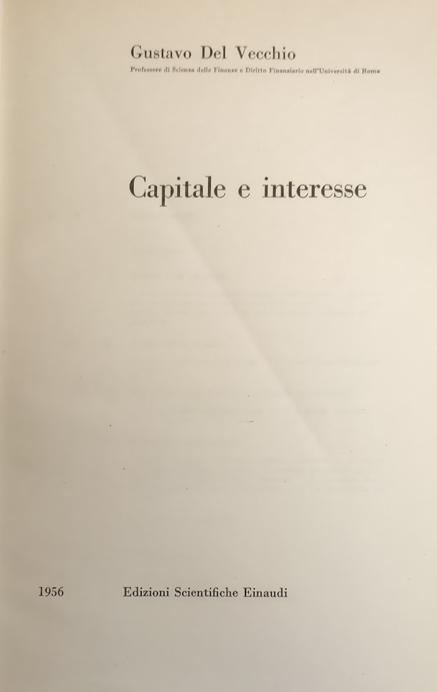 CAPITALE E INTERESSE