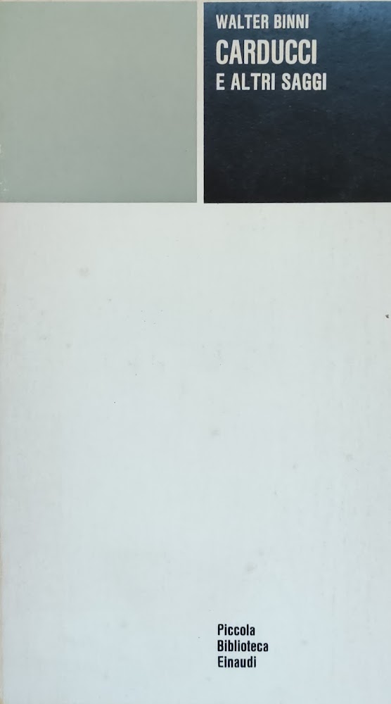 CARDUCCI E ALTRI SAGGI