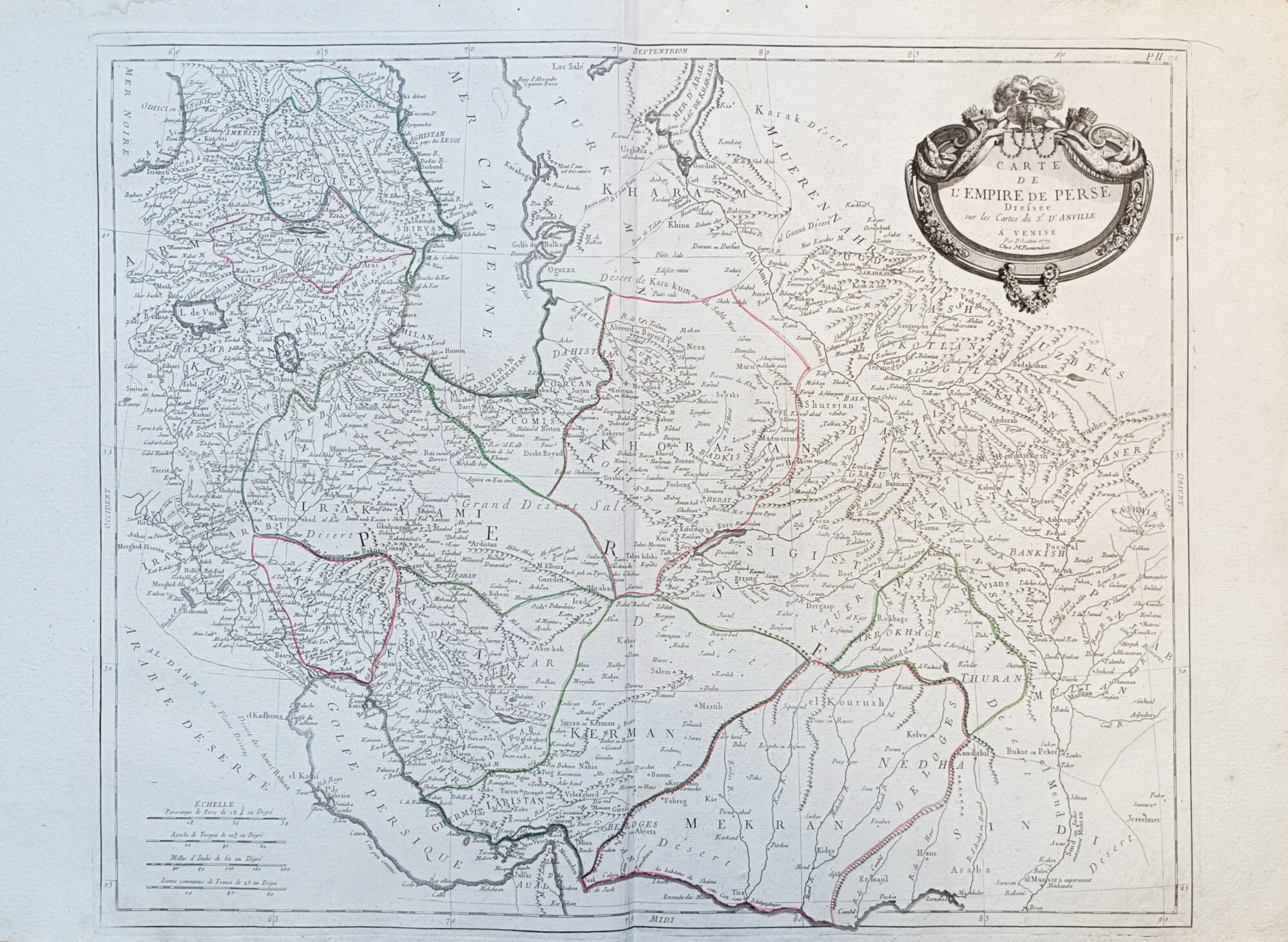 CARTE DE L'EMPIRE DE PERSE DRESSEE SUR LES CARTES DU …