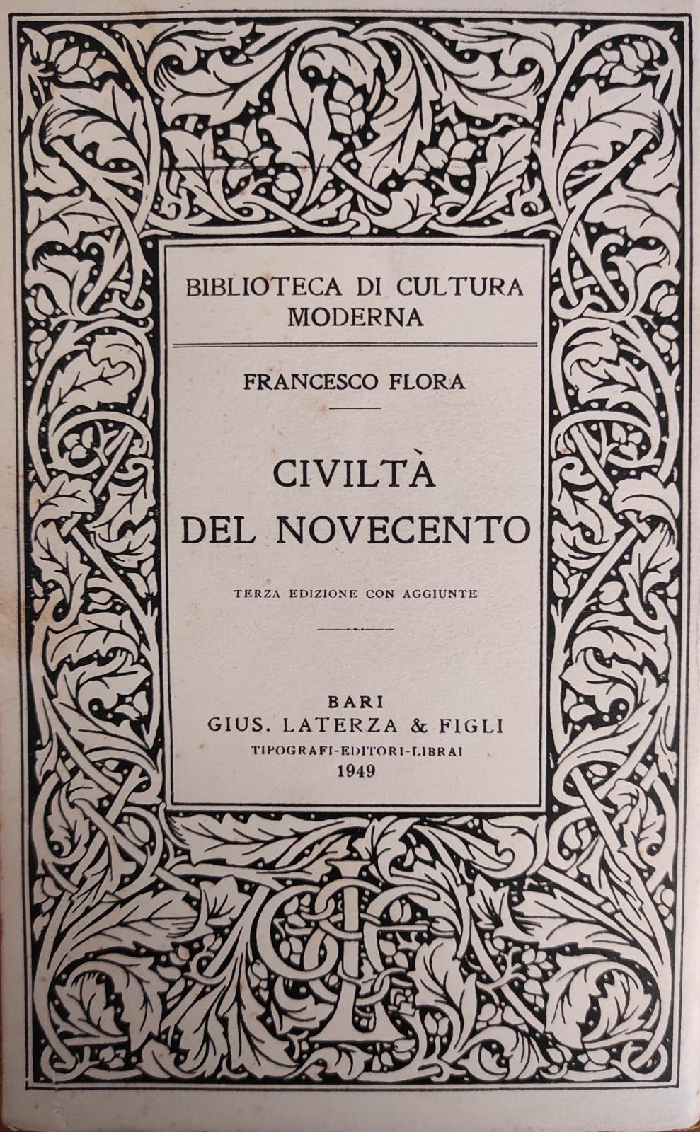 CIVILTÀ DEL NOVECENTO