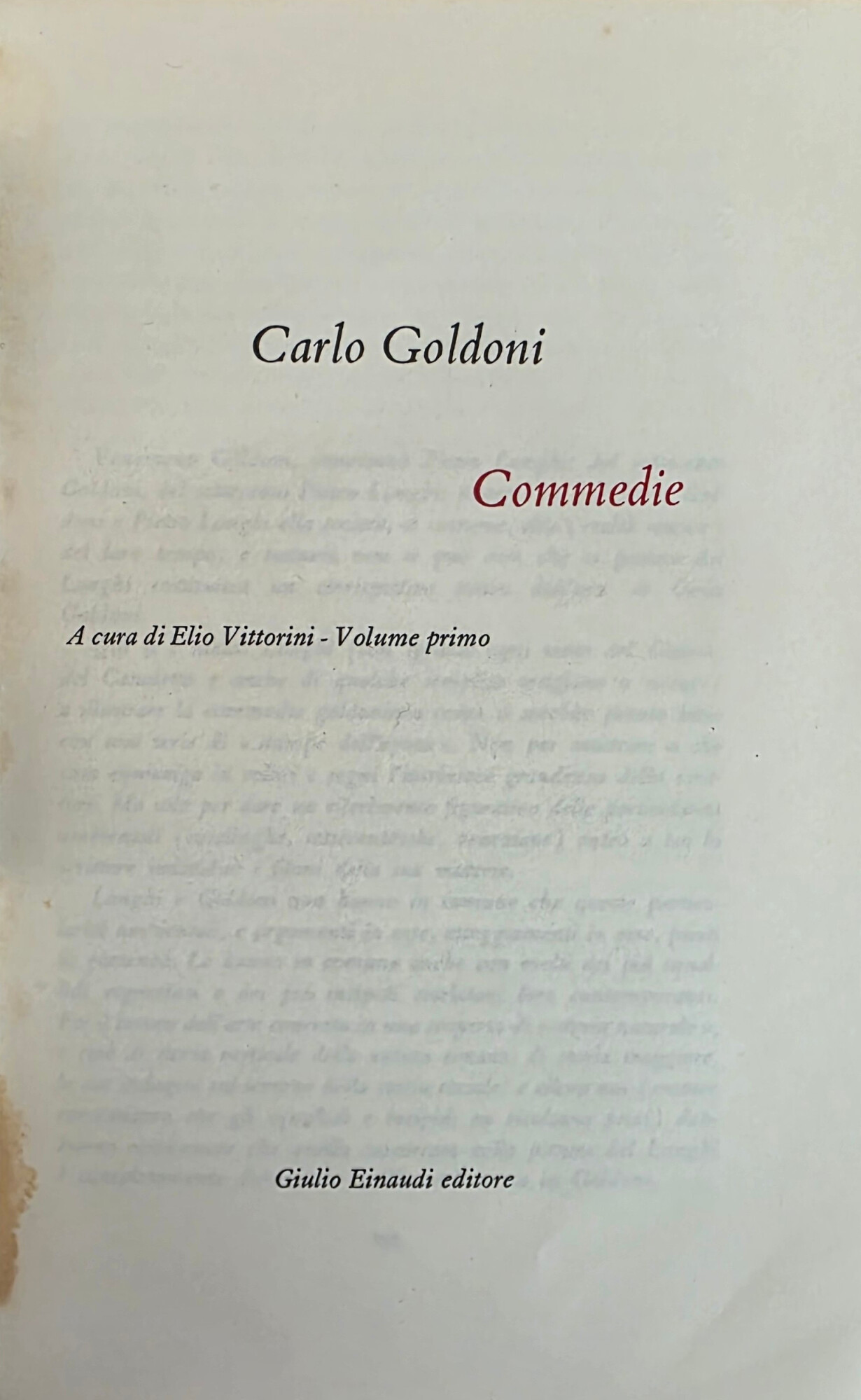 COMMEDIE