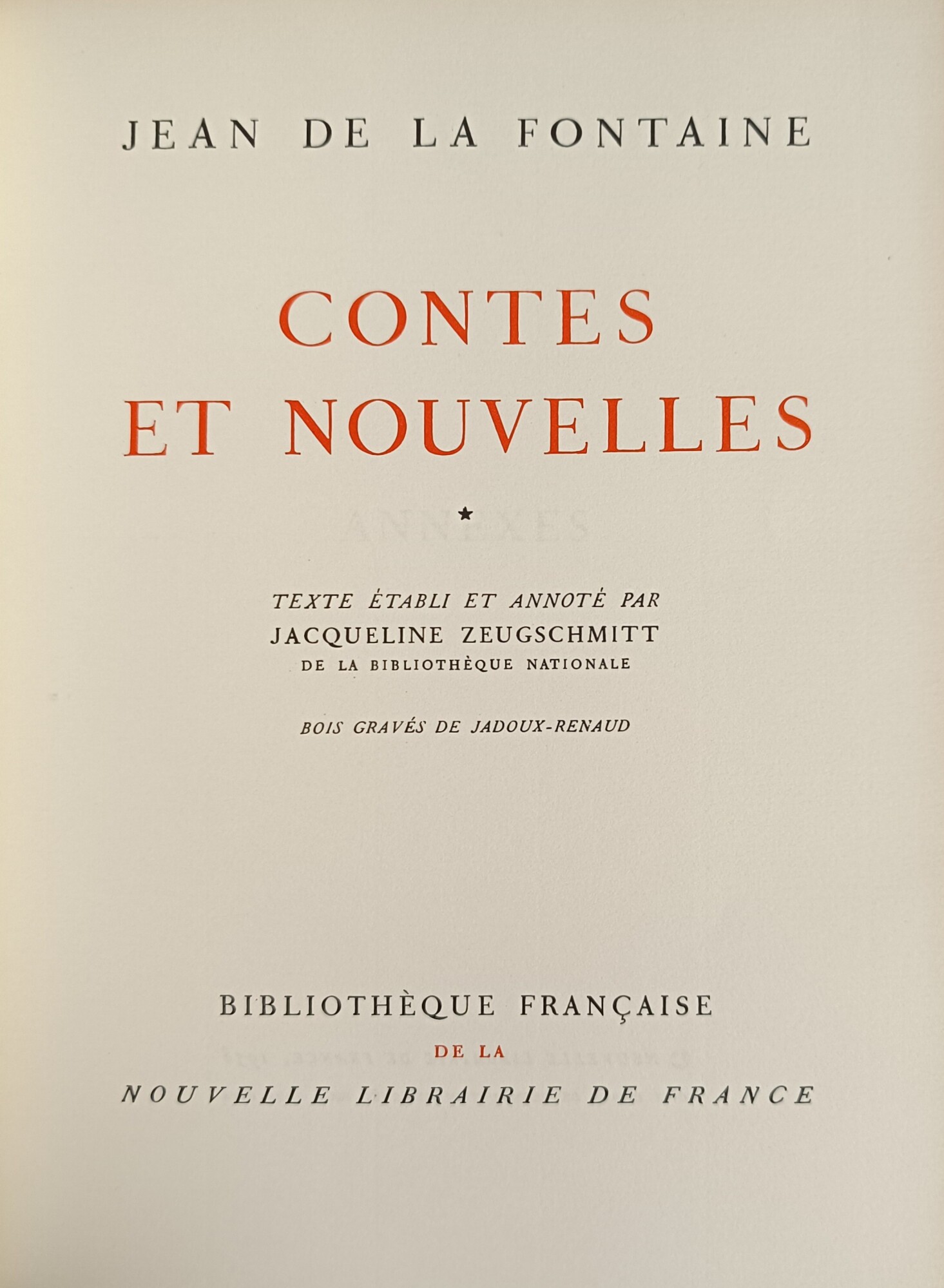 CONTES ET NOUVELLES