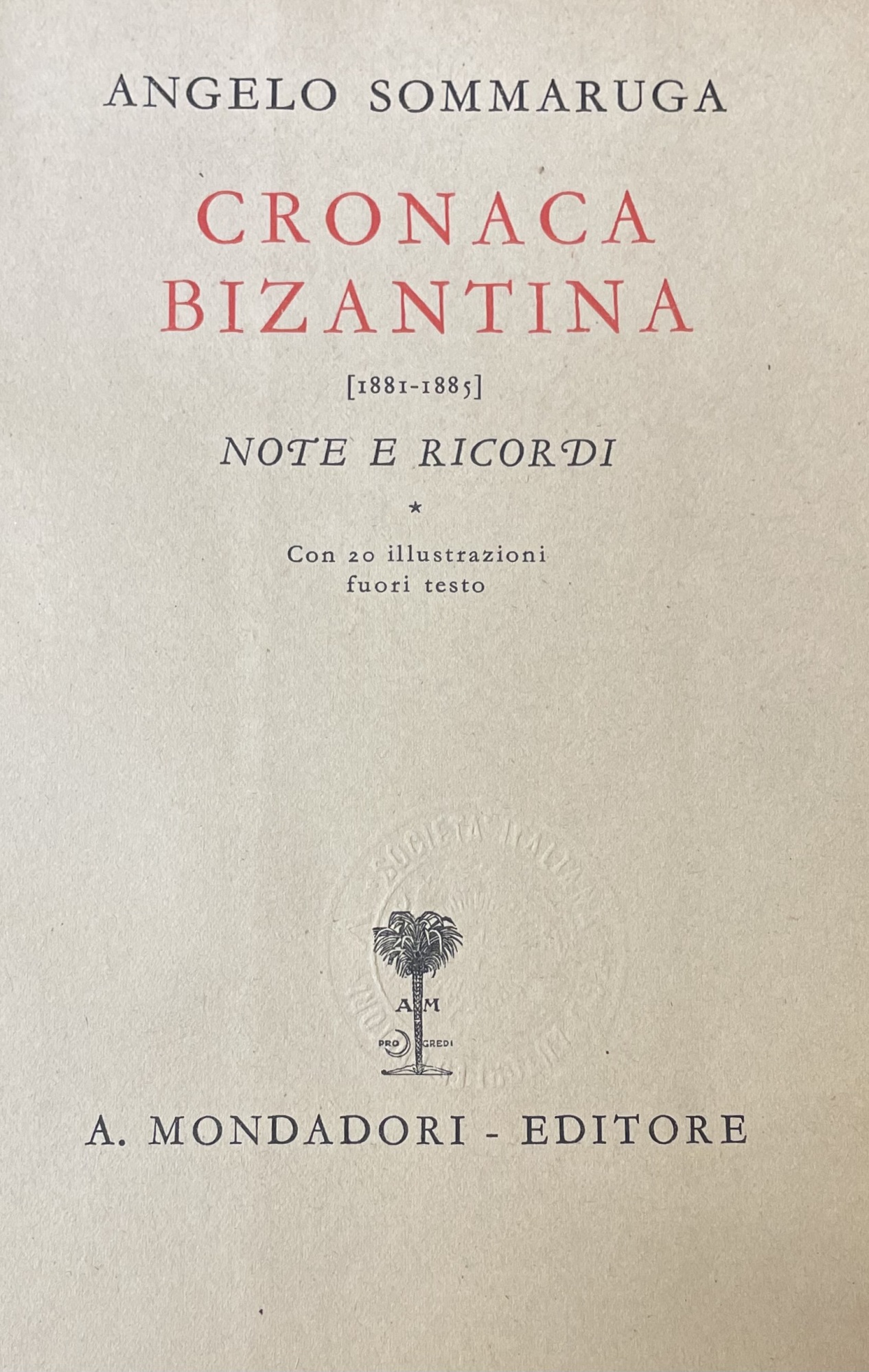 CRONACA BIZANTINA (1881 - 1885)