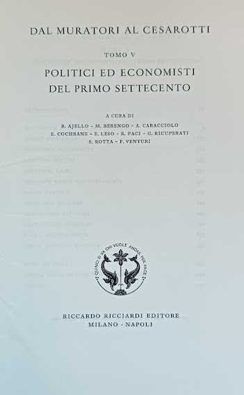 DAL MURATORI AL CESAROTTI VOL. V