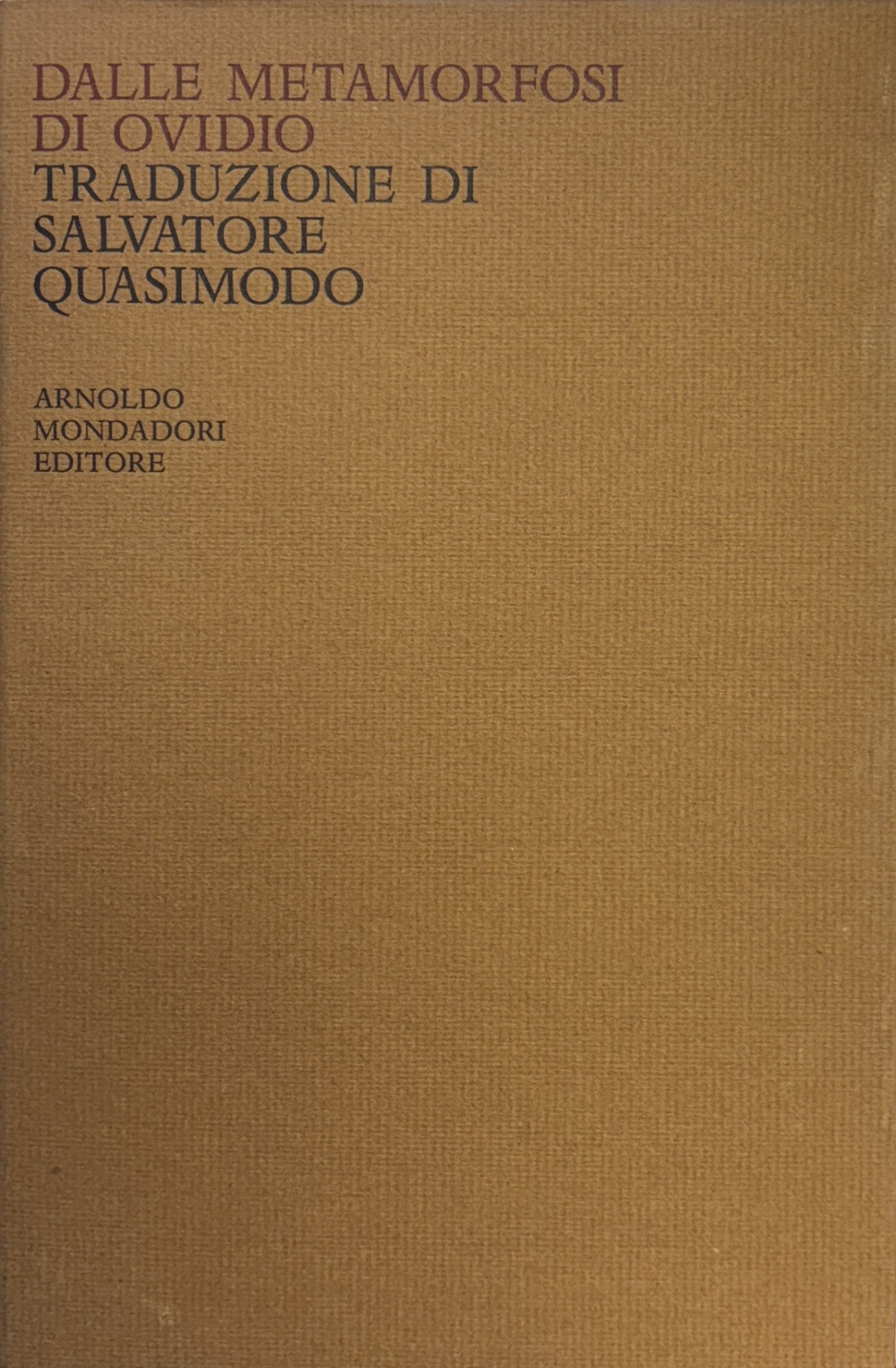 DALLE METAMORFOSI