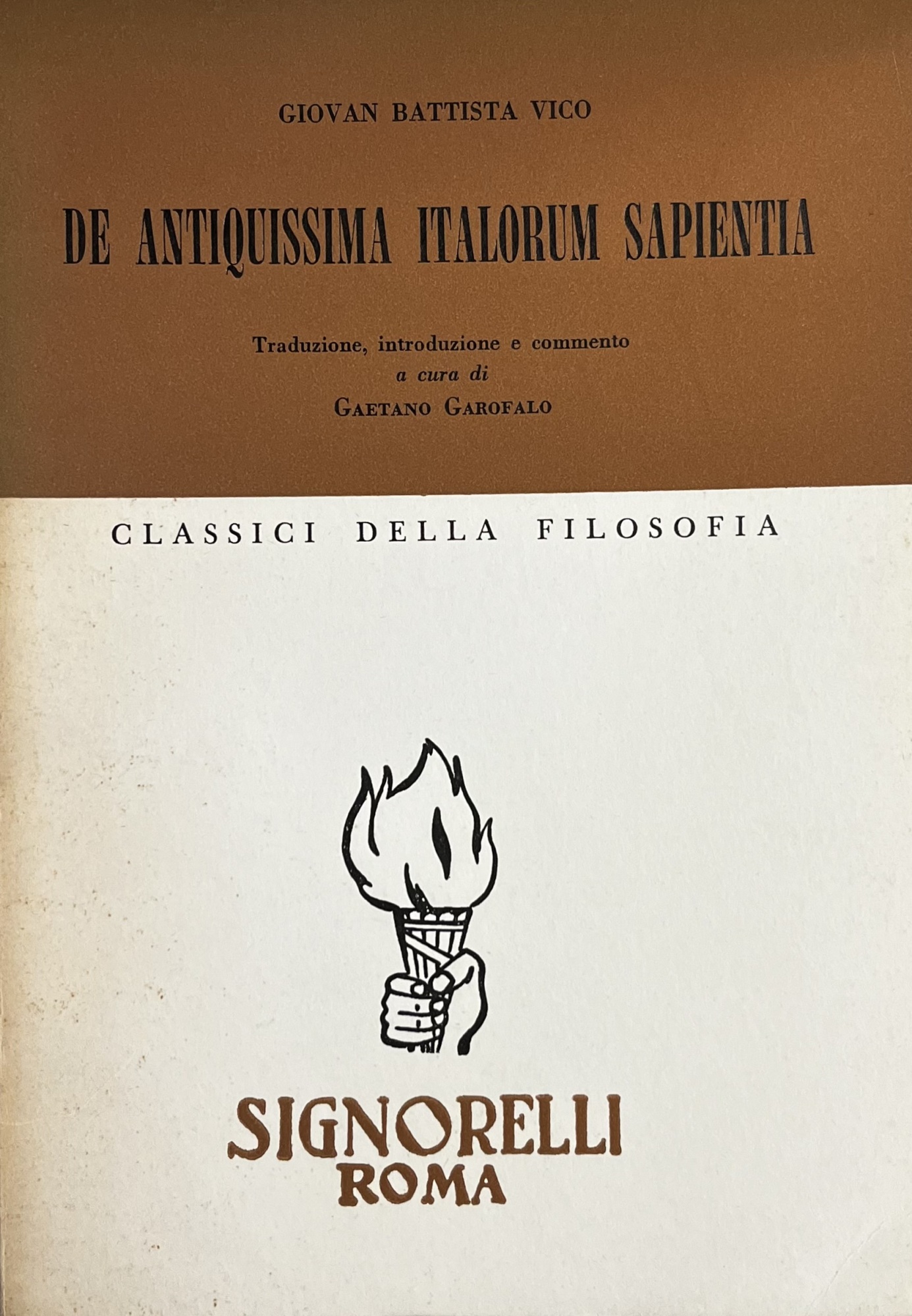 DE ANTIQUISSIMA ITALORUM SAPIENTIA