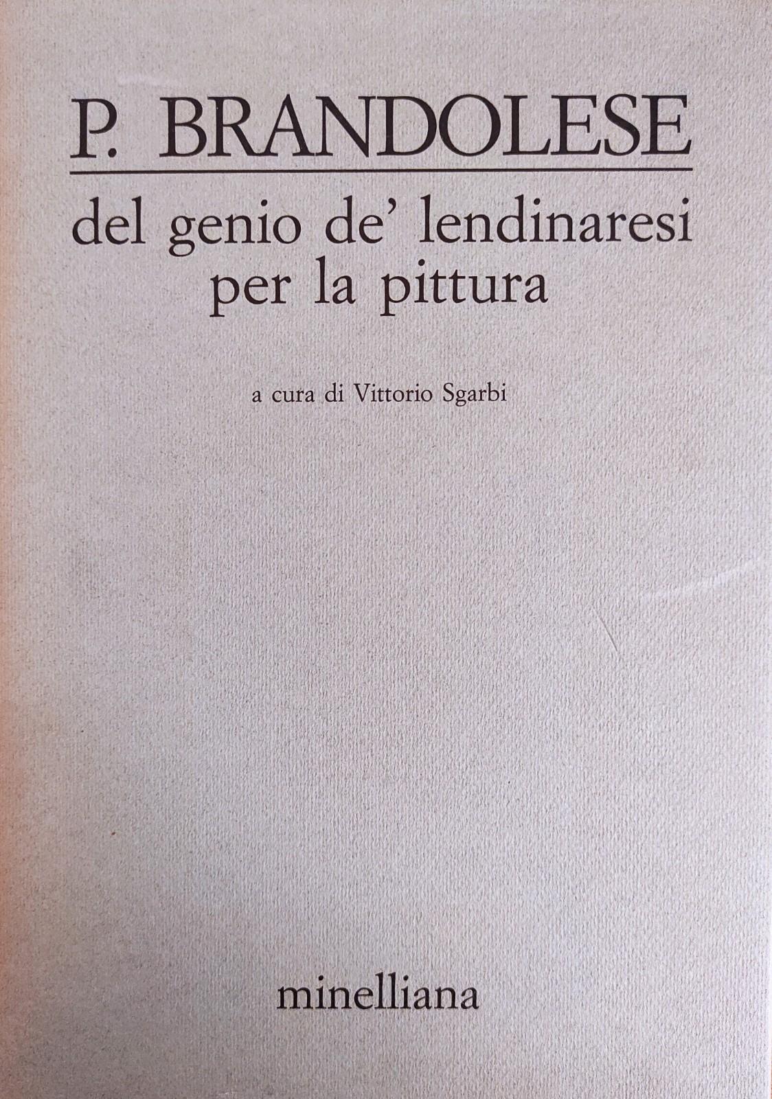 DEL GENIO DE' LENDINARESI PER LA PITTURA