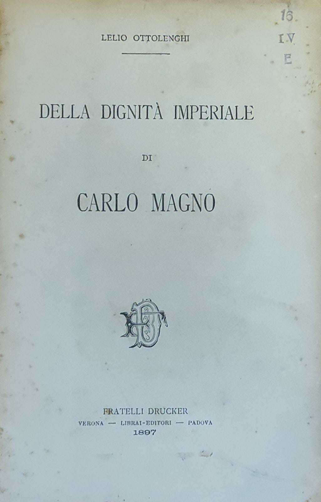 DELLA DIGNITÀ IMPERIALE DI CARLO MAGNO