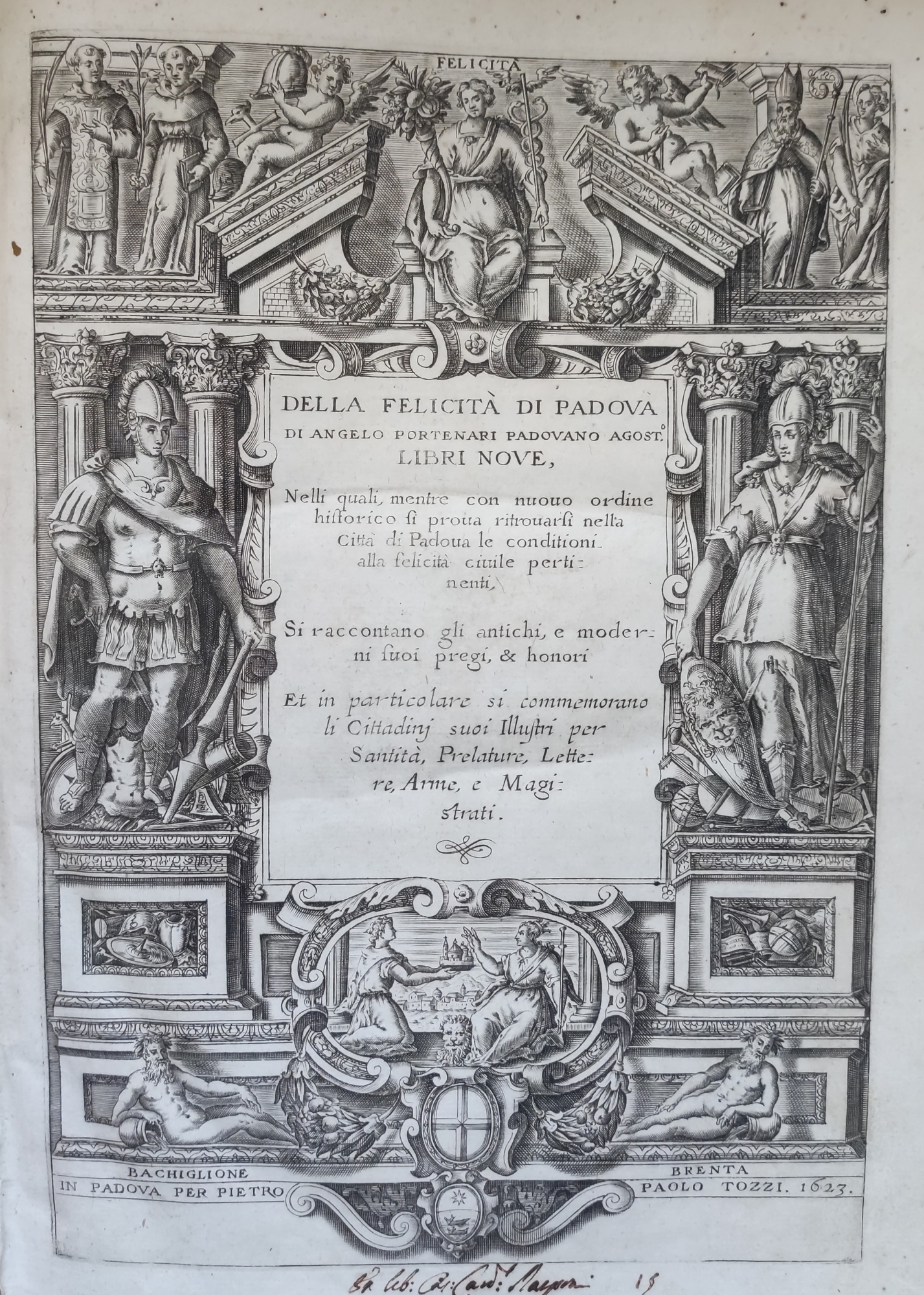 DELLA FELICITA' DI PADOVA DI ANGELO PORTENARI PADOVANO AGOST., LIBRI …