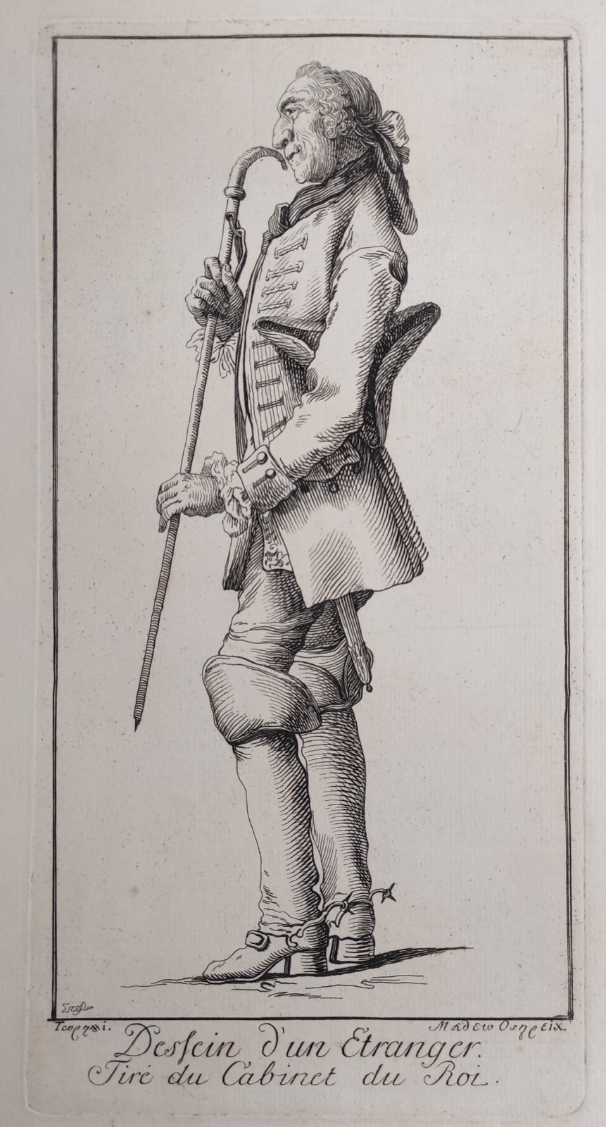 DESFEIN D' UN ETRANGER. TIRÉ DU CABINET DU ROI