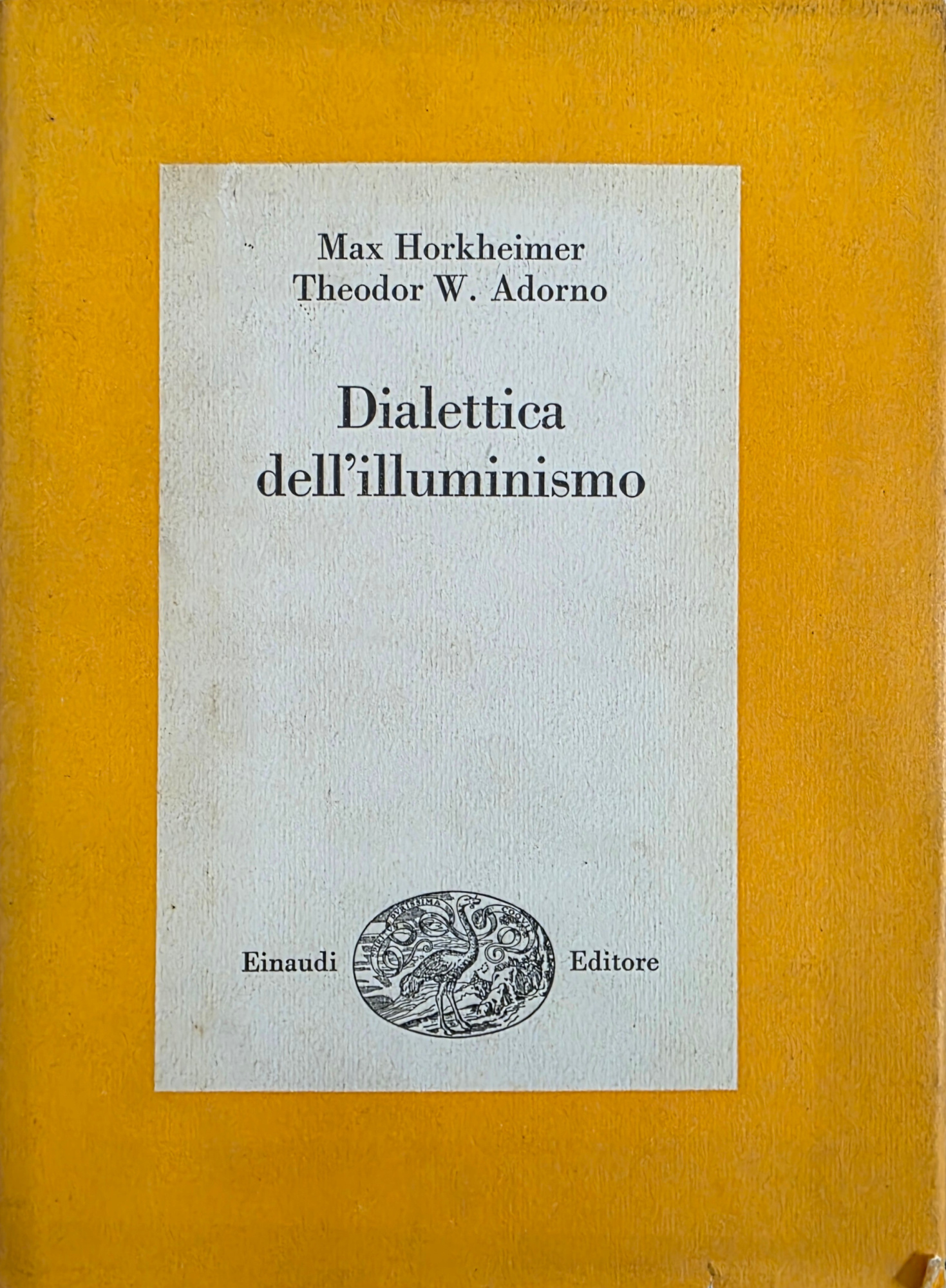 DIALETTICA DELL' ILLUMINISMO