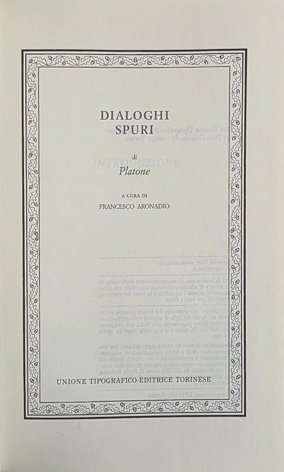 DIALOGHI SPURI
