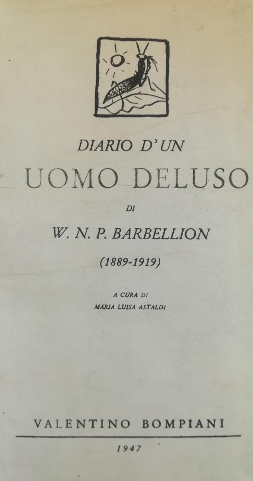 DIARIO D'UN UOMO DELUSO