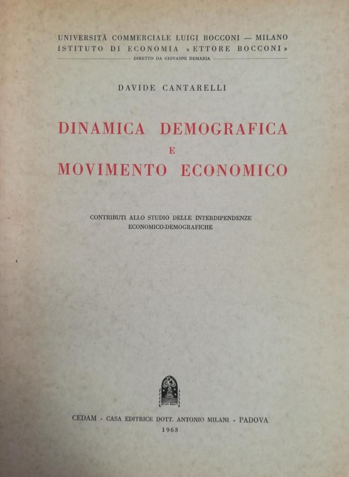 DINAMICA DEMOGRAFICA E MOVIMENTO ECONOMICO