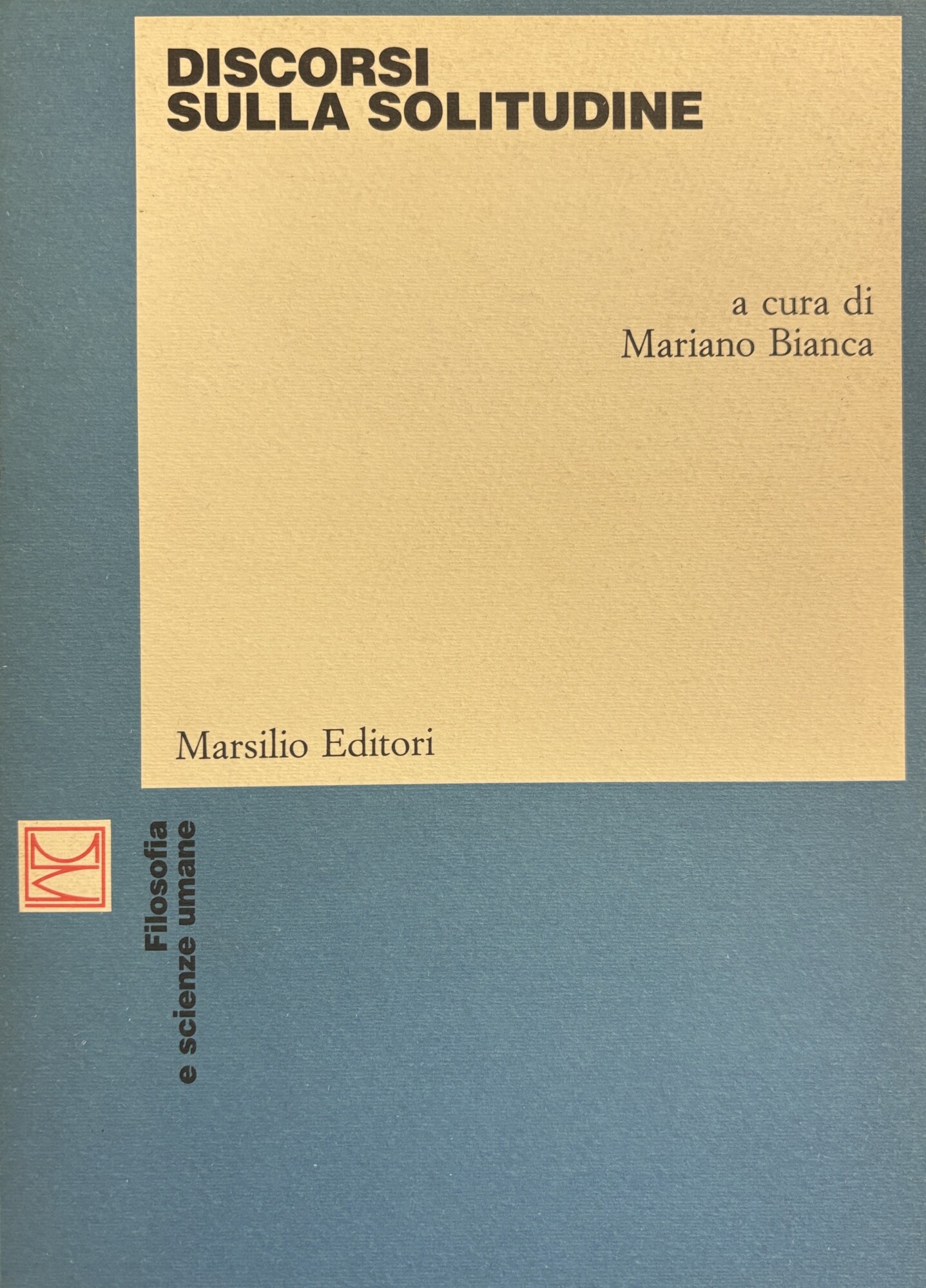 DISCORSI SULLA SOLITUDINE