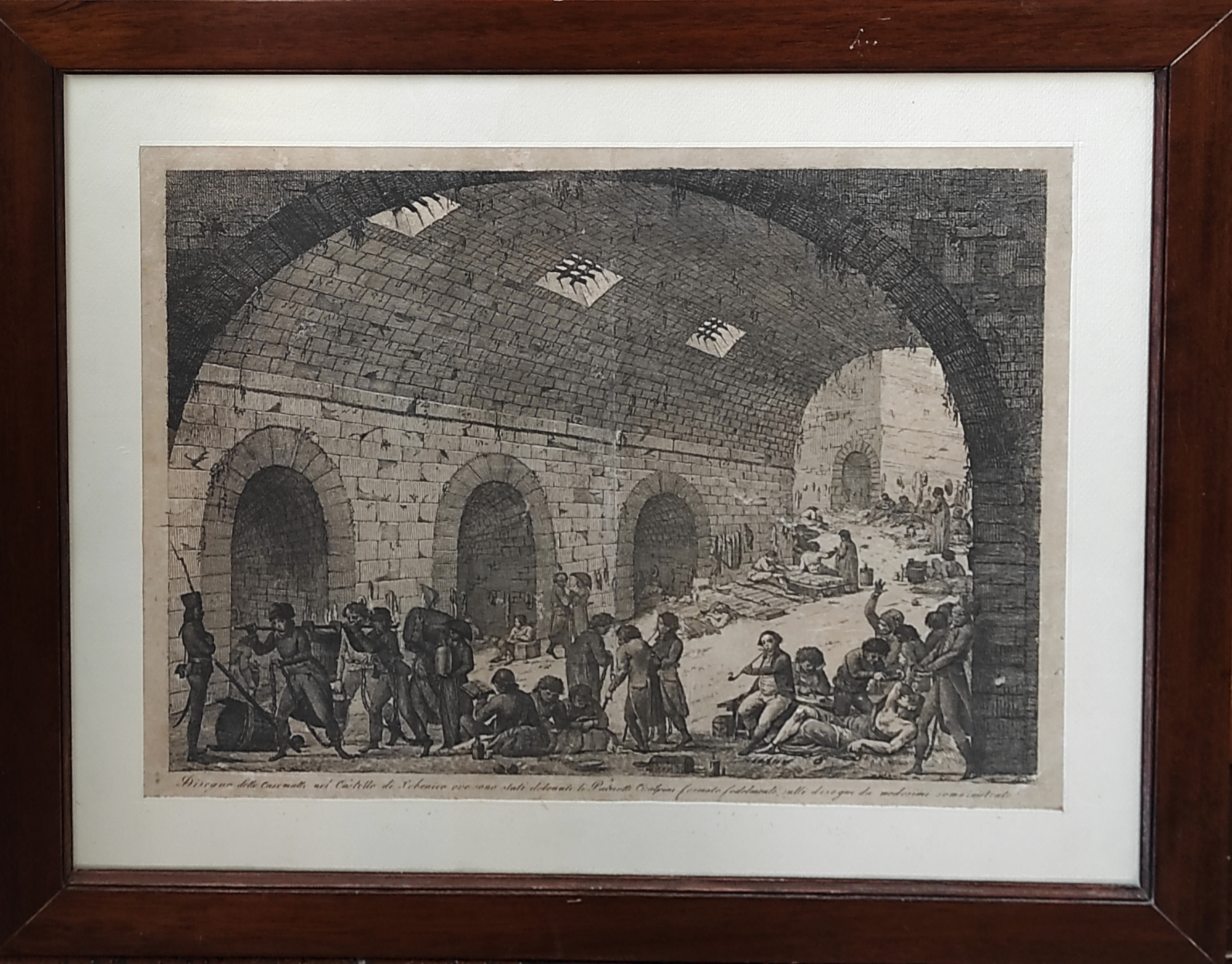 DISEGNO DELLE CASEMATTE NEL CASTELLO DI SEBENICO OVE SONO STATI …