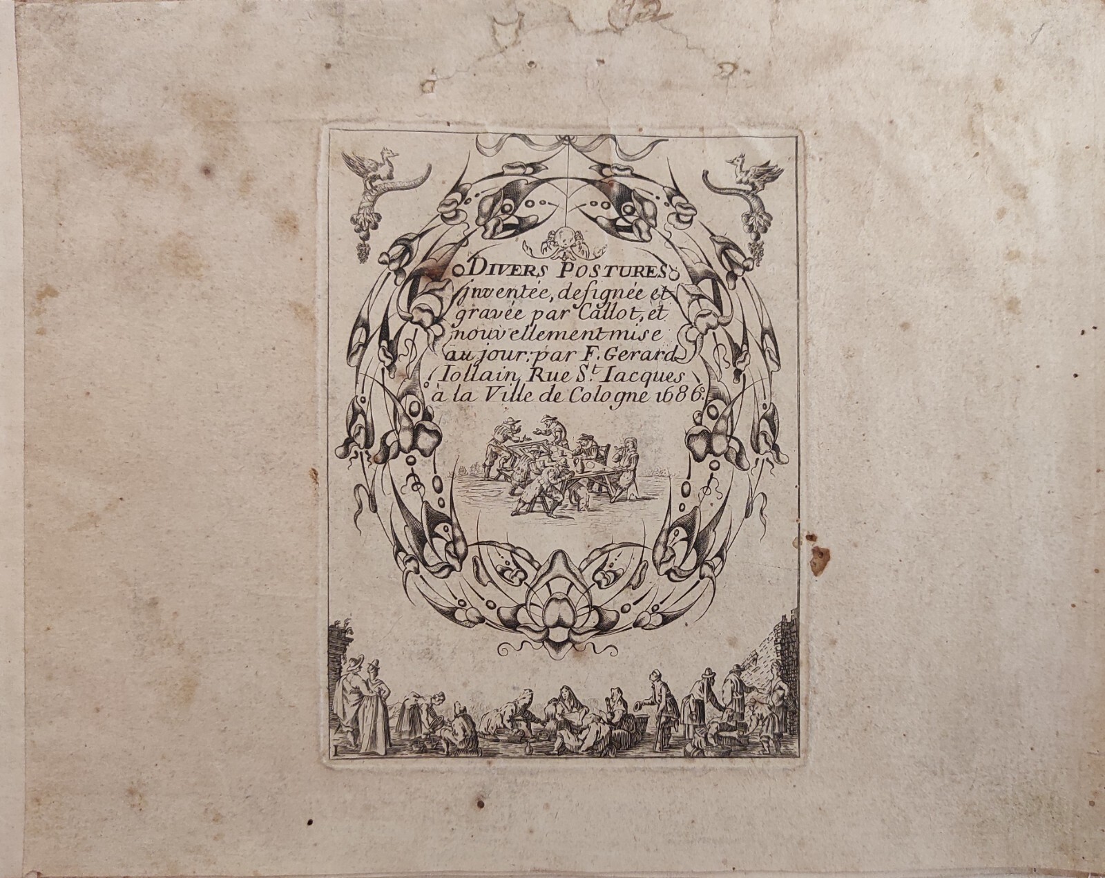 DIVERS POSTURES INVENTEE DEFIGNEE ET GRAVEE PAR CALLOT ET NOUV …