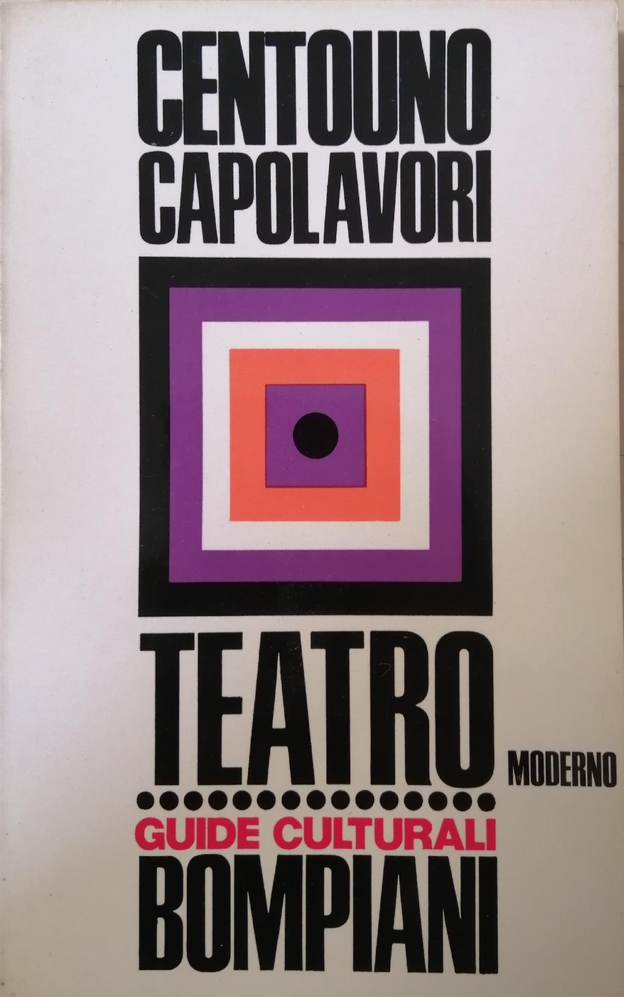 DIZIONARIO DI CENTOUNO CAPOLAVORI DEL TEATRO MODERNO