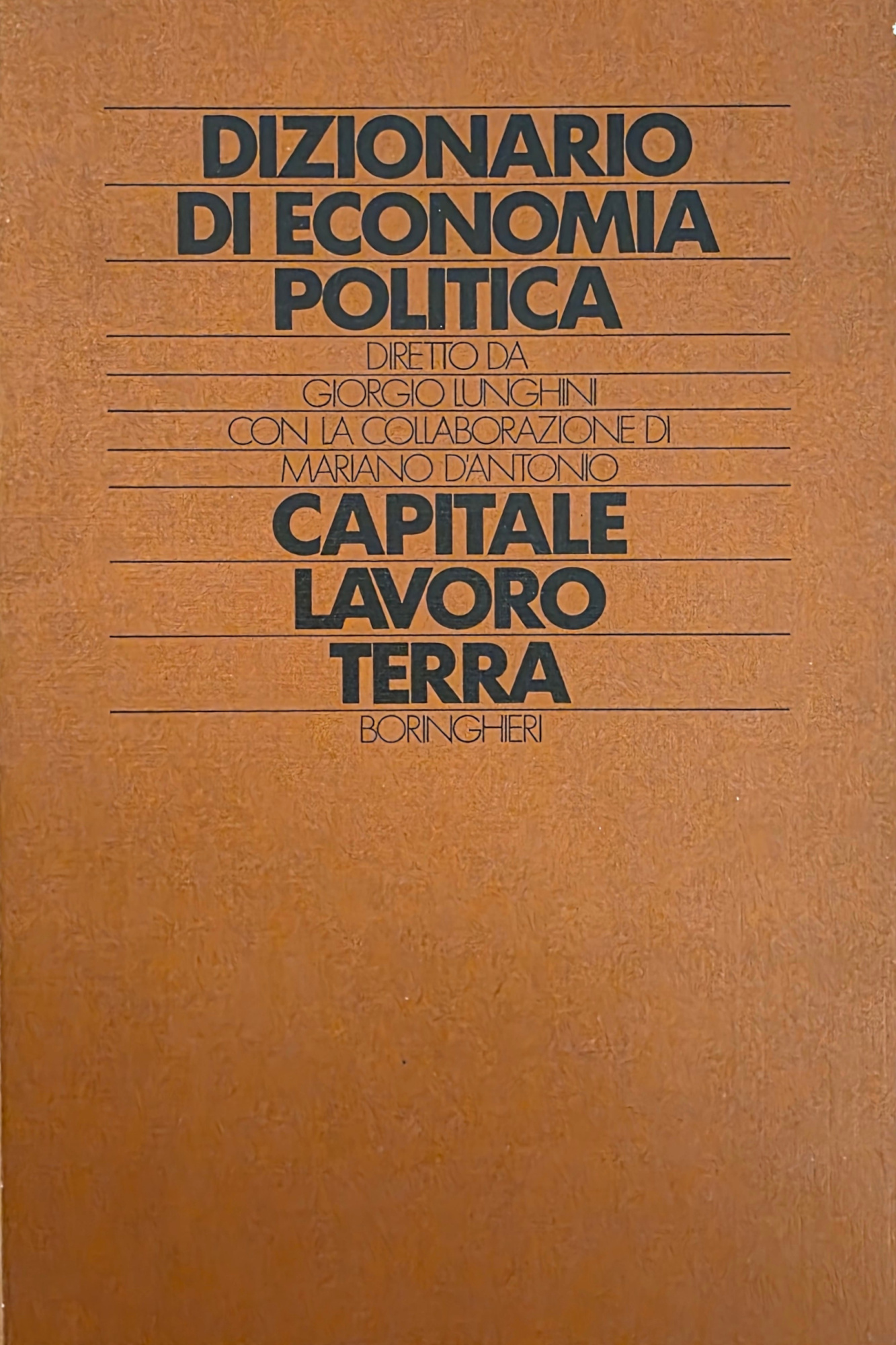 DIZIONARIO DI ECONOMIA POLITICA