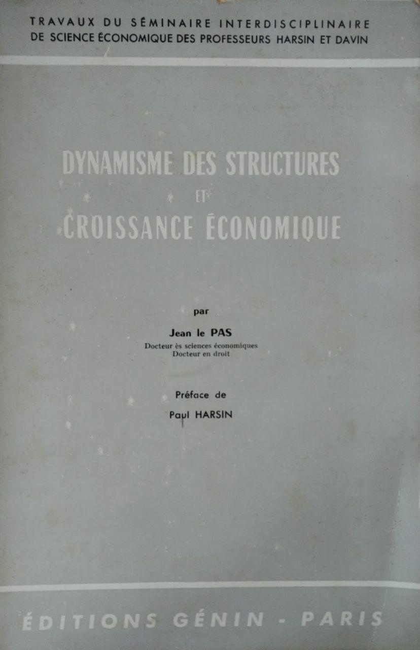 DYNAMISME DES STRUCTURES ET CROISSANCE ECONOMIQUE