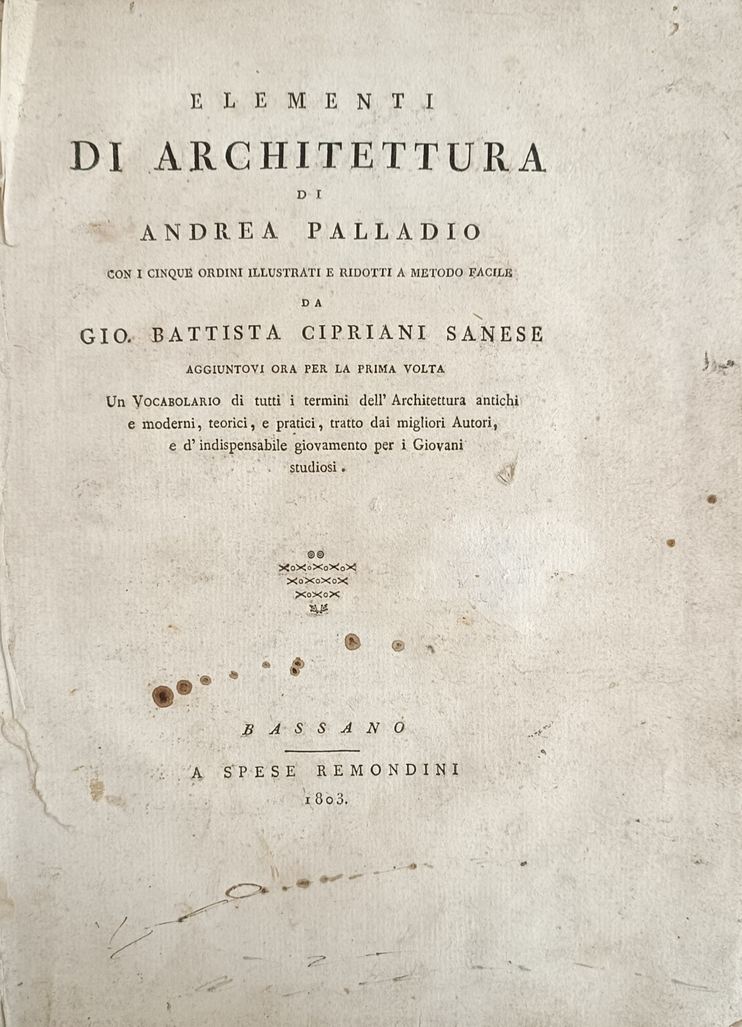 ELEMENTI DI ARCHITETTURA