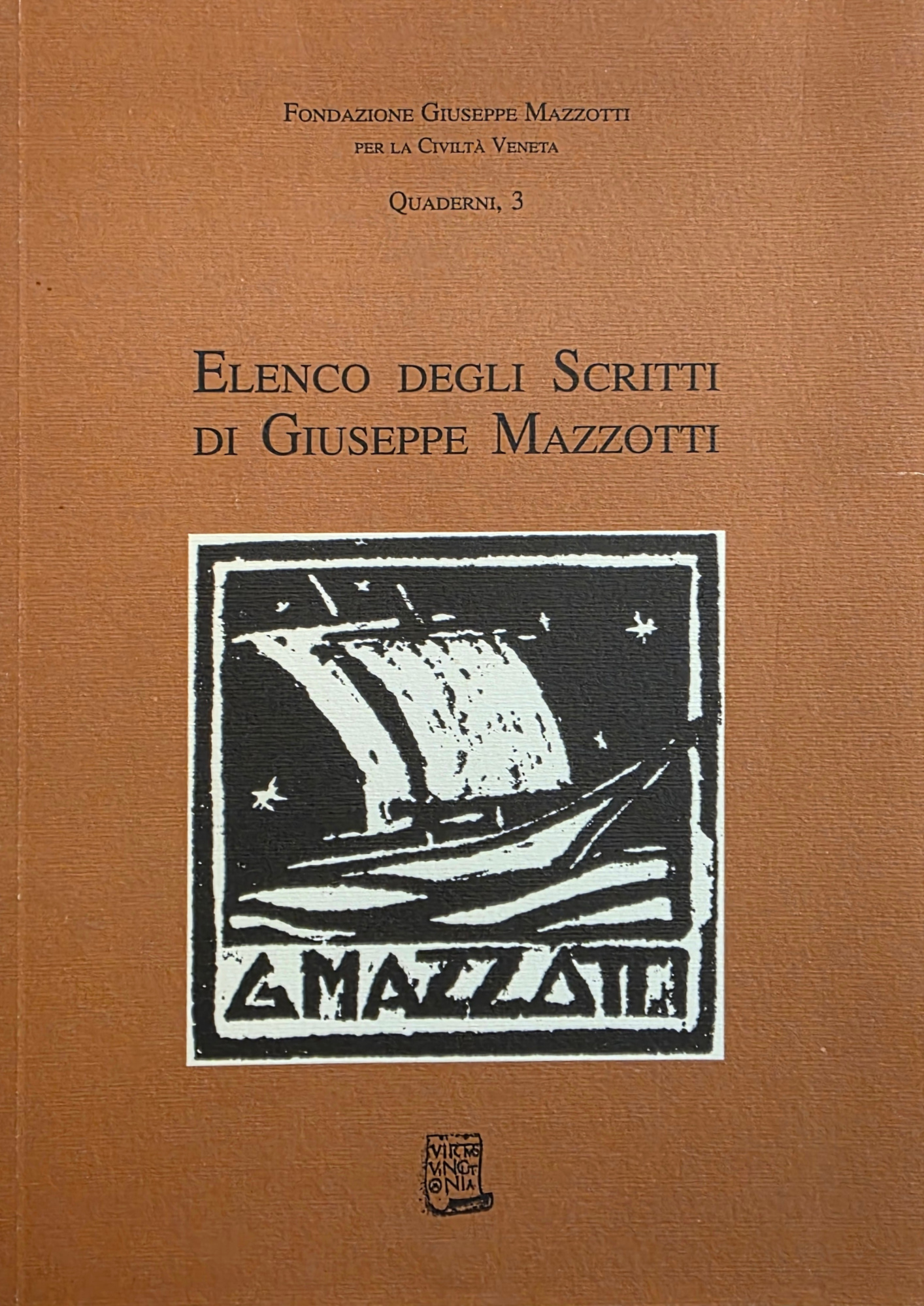 ELENCO DEGLI SCRITTI DI GIUSEPPE MAZZOTTI
